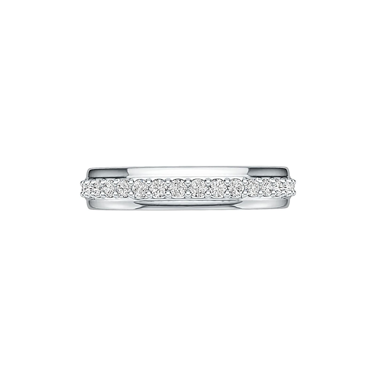 Sterling Silver Ring Setting Round White Topaz