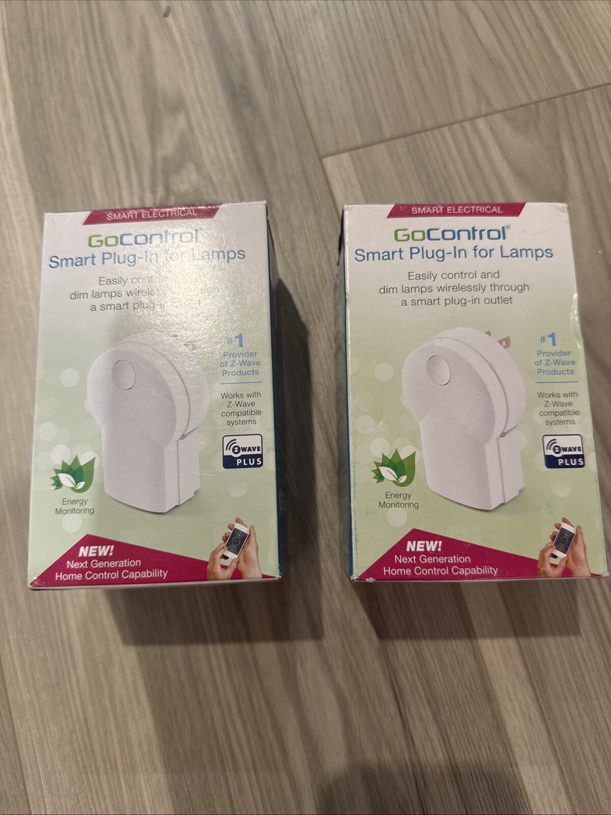 Lot of 2 - GoControl PD300EMZ5-1 Smart Plug-In for Lamps Z-Wave Dimmer Module