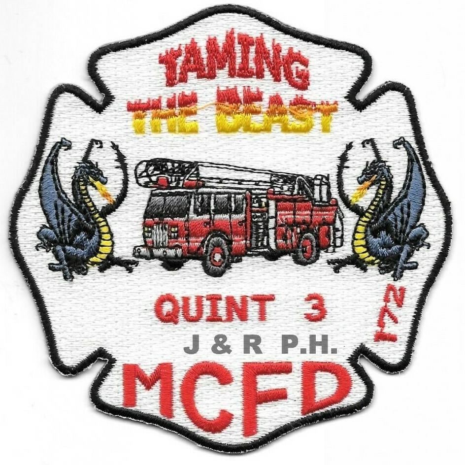 Missouri City  Quint - 3 "Taming the Beast", Texas (4" x 4" size) fire patch
