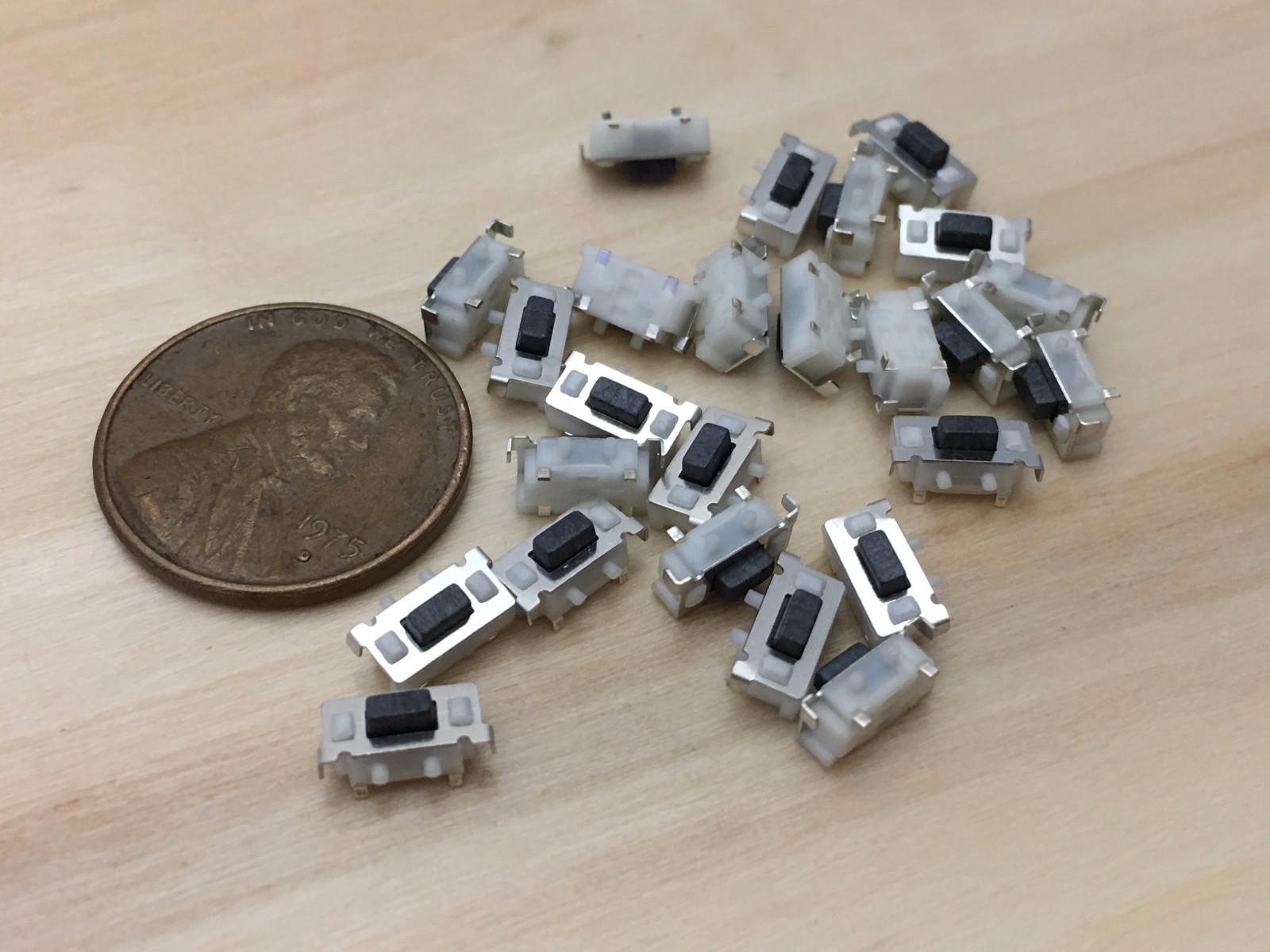 25 Pieces White 3x6x3.5MM Tactile Tact Push Button Micro Switch Momentary C19