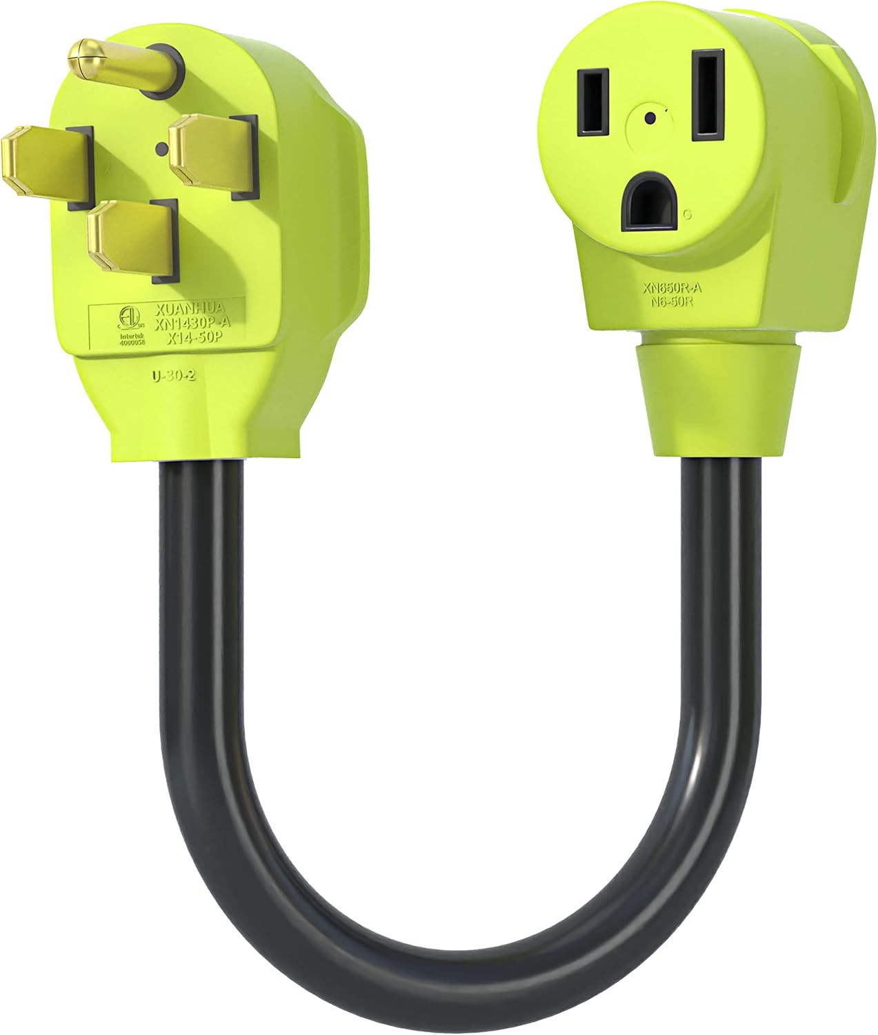 Welder Plug Adapter,Nema 14-50P to NEMA 6-50R,4 Prong to 3 Ponng 50 Amp Welder P
