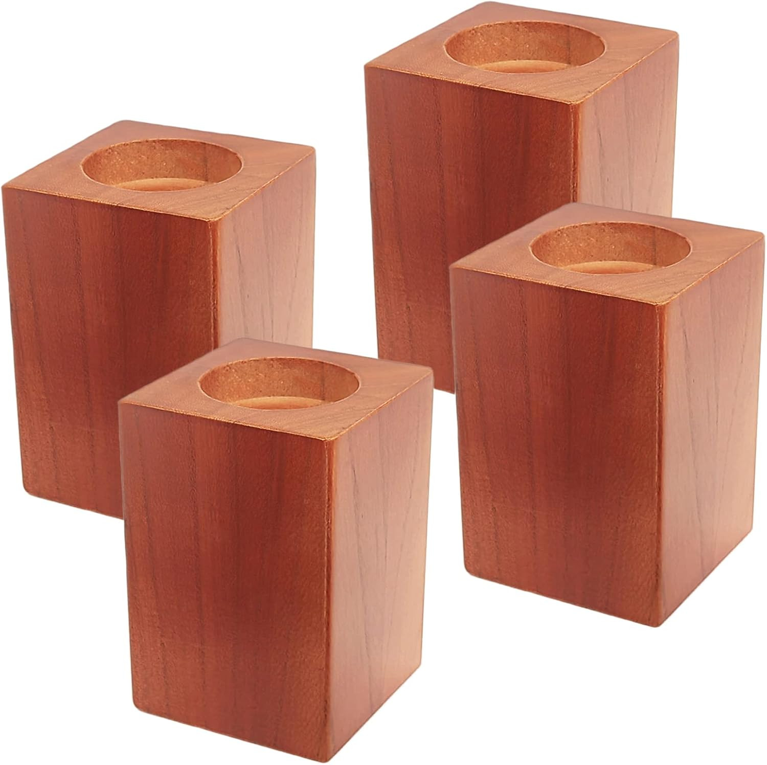 Heavy Duty Wooden Bed Risers 4.5 Inch Furniture Lifts Up to 6000 LBS
