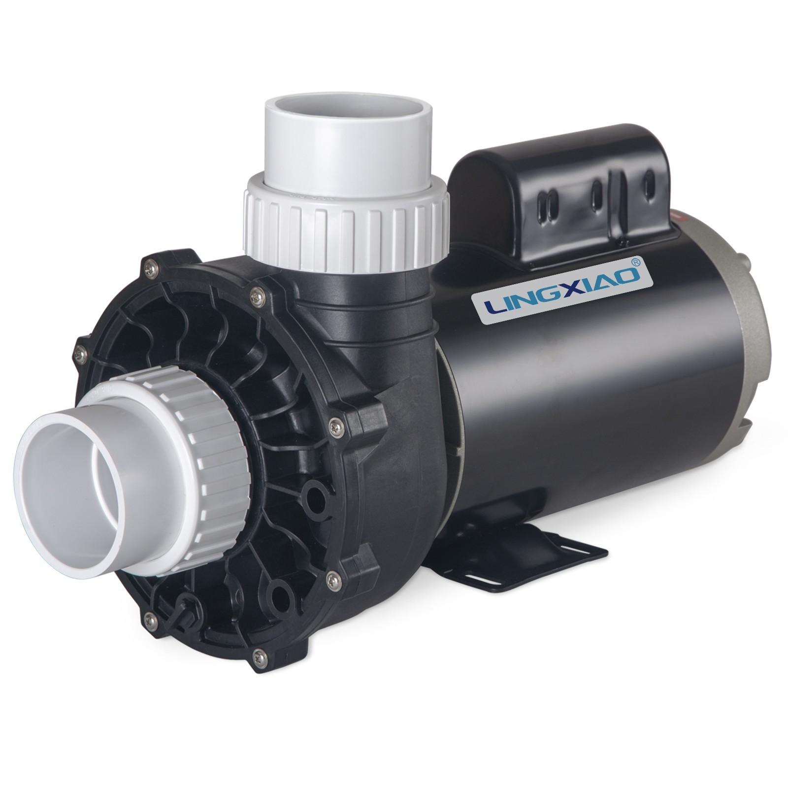 LINGXIAO Hot Tub Pump 5HP, 2 Speed LX SPA Pump Motor 230V, 2.5" Port-56WUA500-II