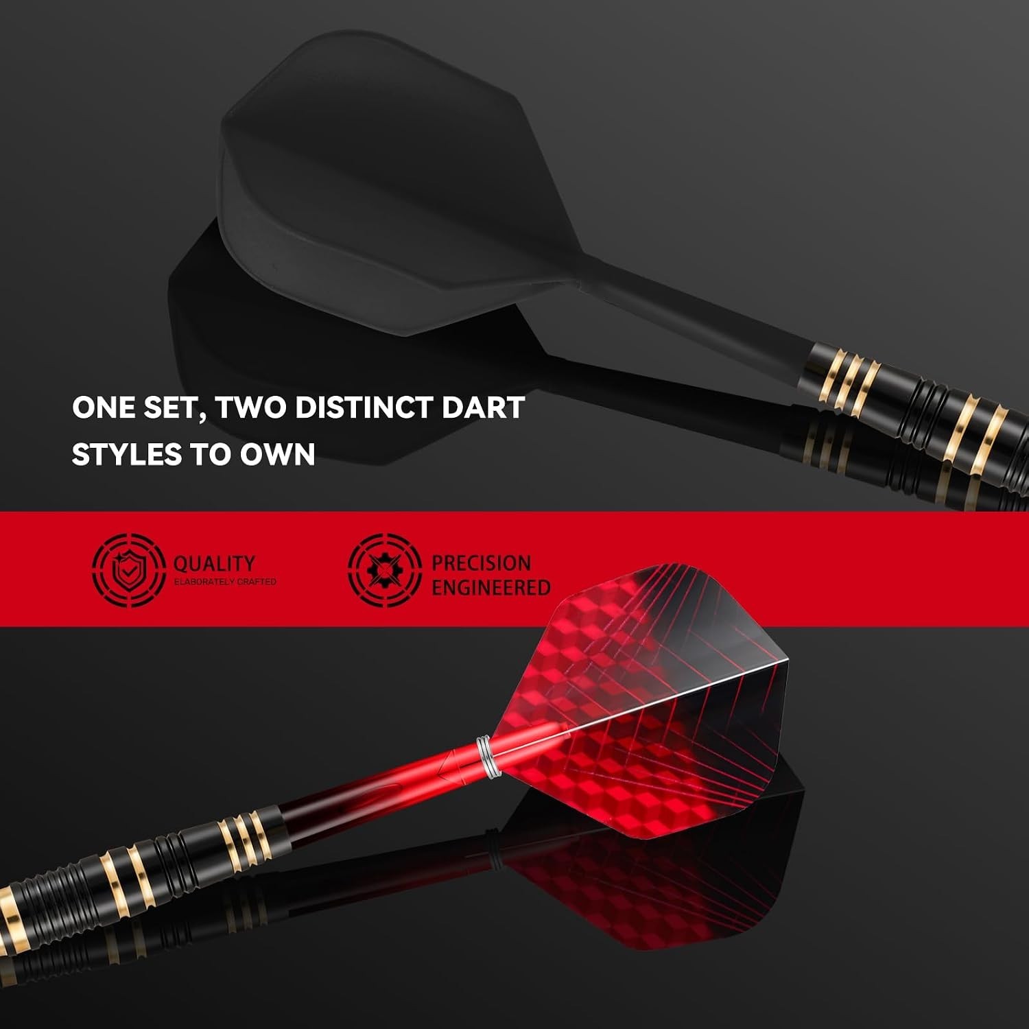 Soft Tip Darts Set – 3 Pack Professional Darts Plastic Tip | Includes Extra D...