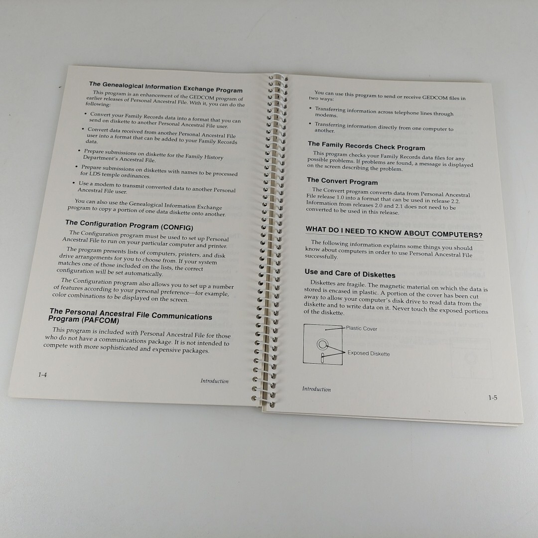 VTG Personal Ancestral File 2.2 Getting Started And Reference Manual Books Only