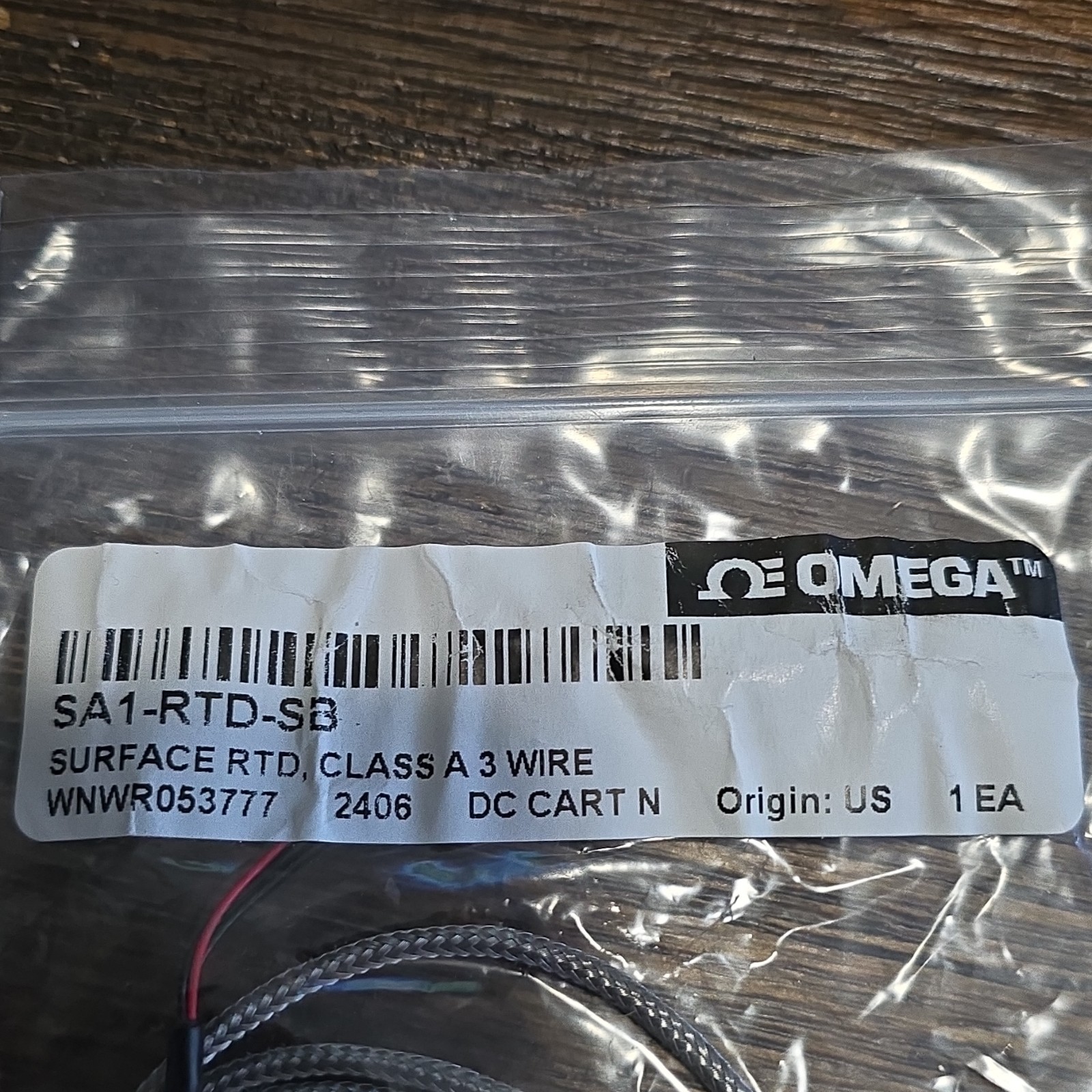 Omega SA1-RTD-SB Surface RTD Class A 3 Wire Shielded DC Cable Termination