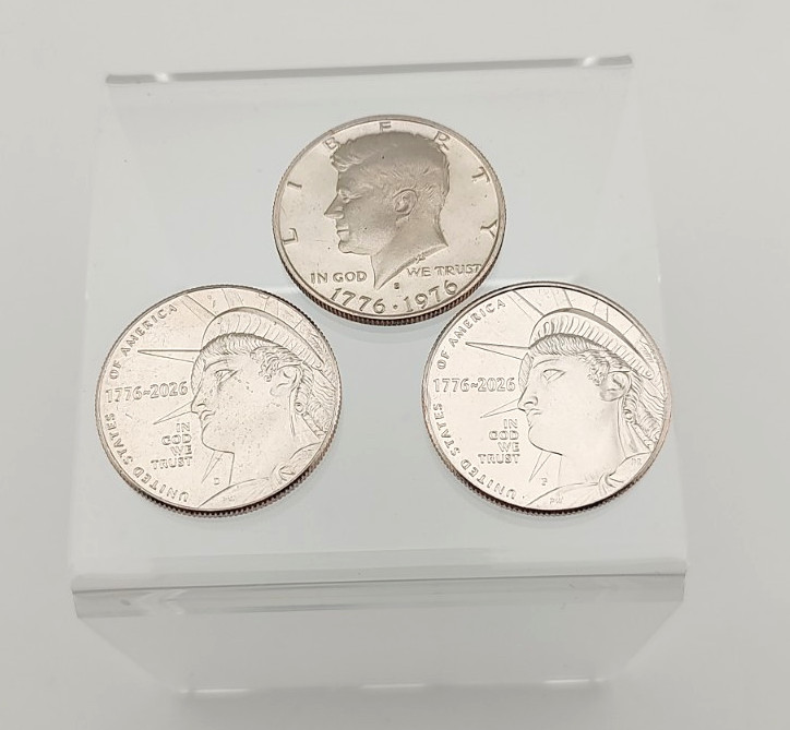 2026 Semiq Half Dollar P&D Mint Issue Not Rolls & 1976 S Proof Bi-Centennial
