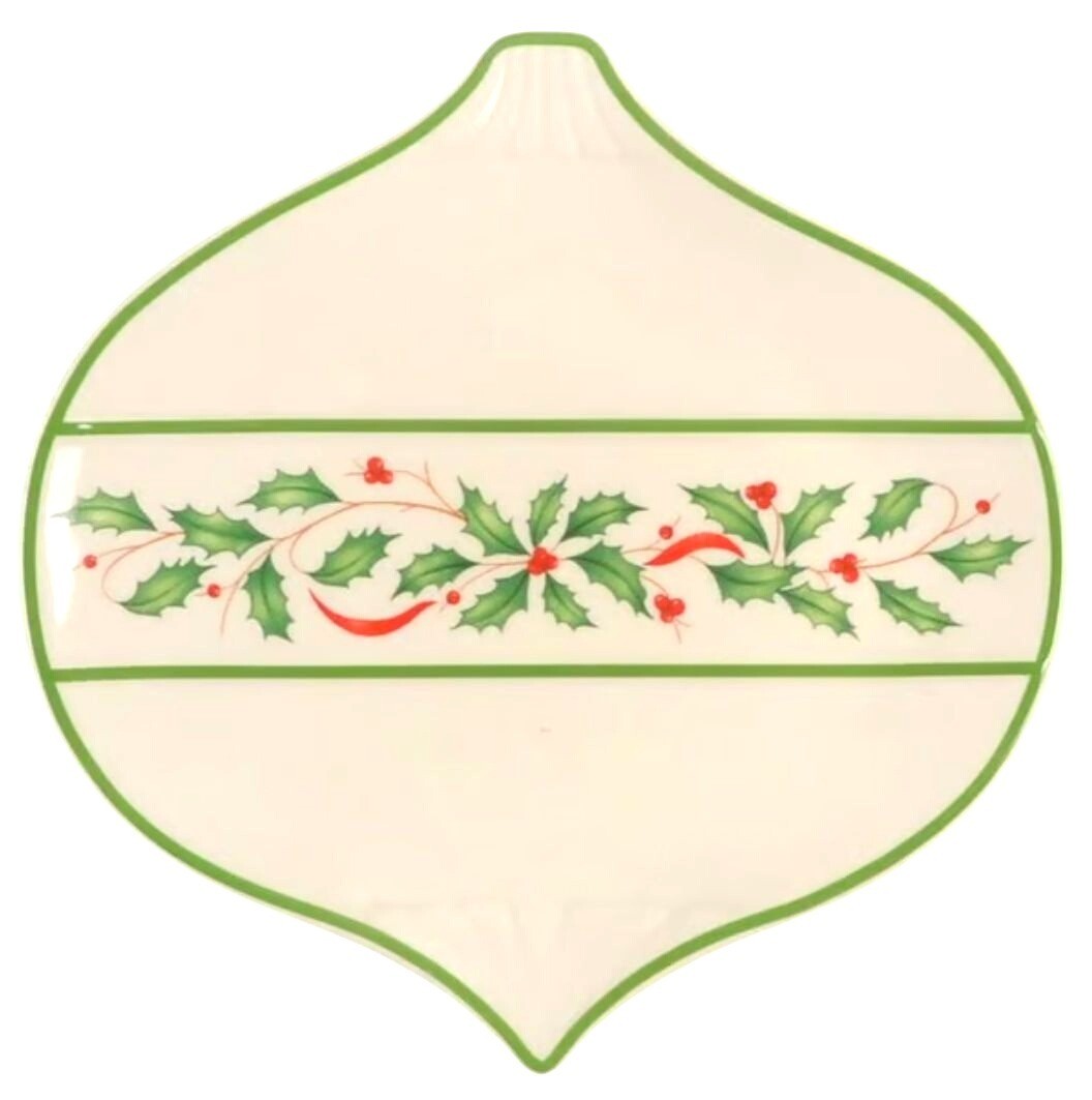 Lenox Hosting The Holidays 7.5” Ornament Accent Plate NEW IN BOX