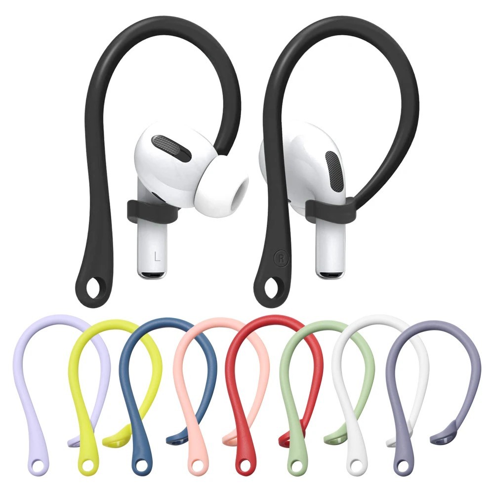 1 Pair Silicone Anti Lost Ear Hooks for Apple AirPods 1 2 3 Pro Sports