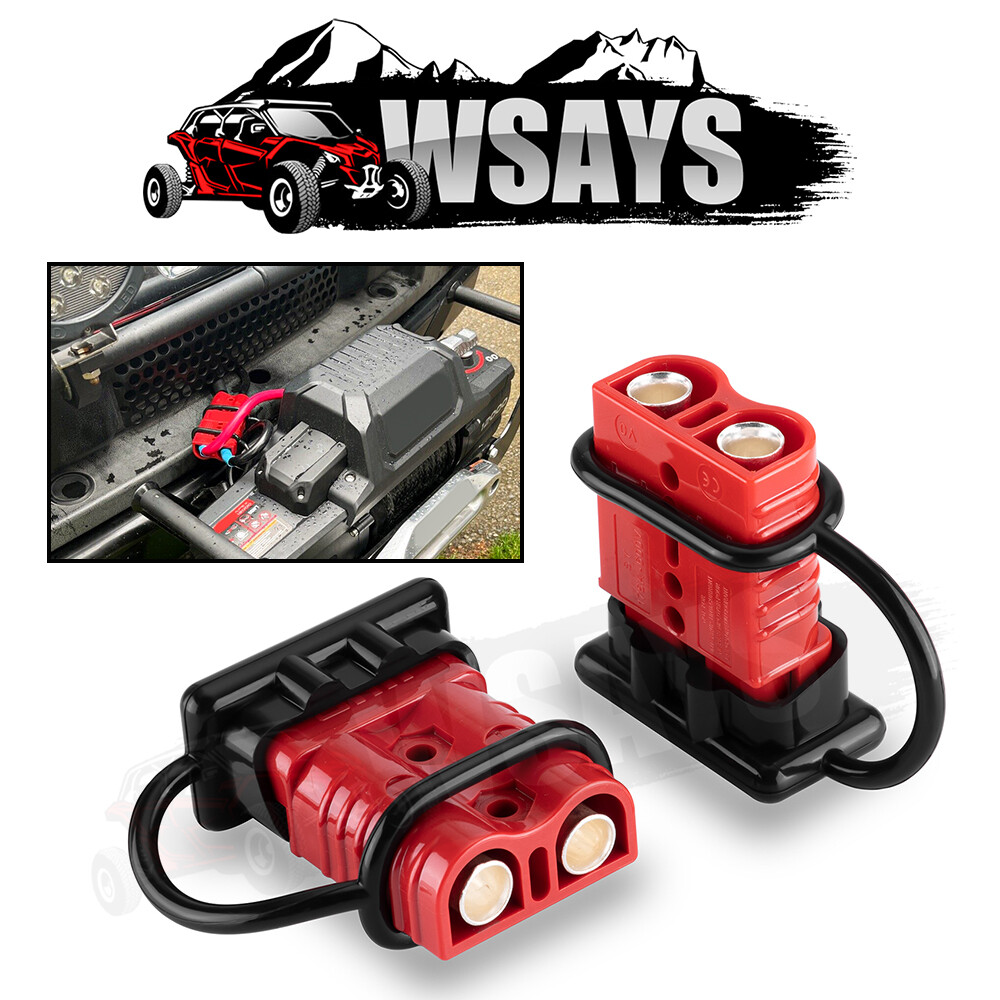 2-4 Gauge Battery Quick Connect Disconnect Electrical Plug Kit For Winch Trailer