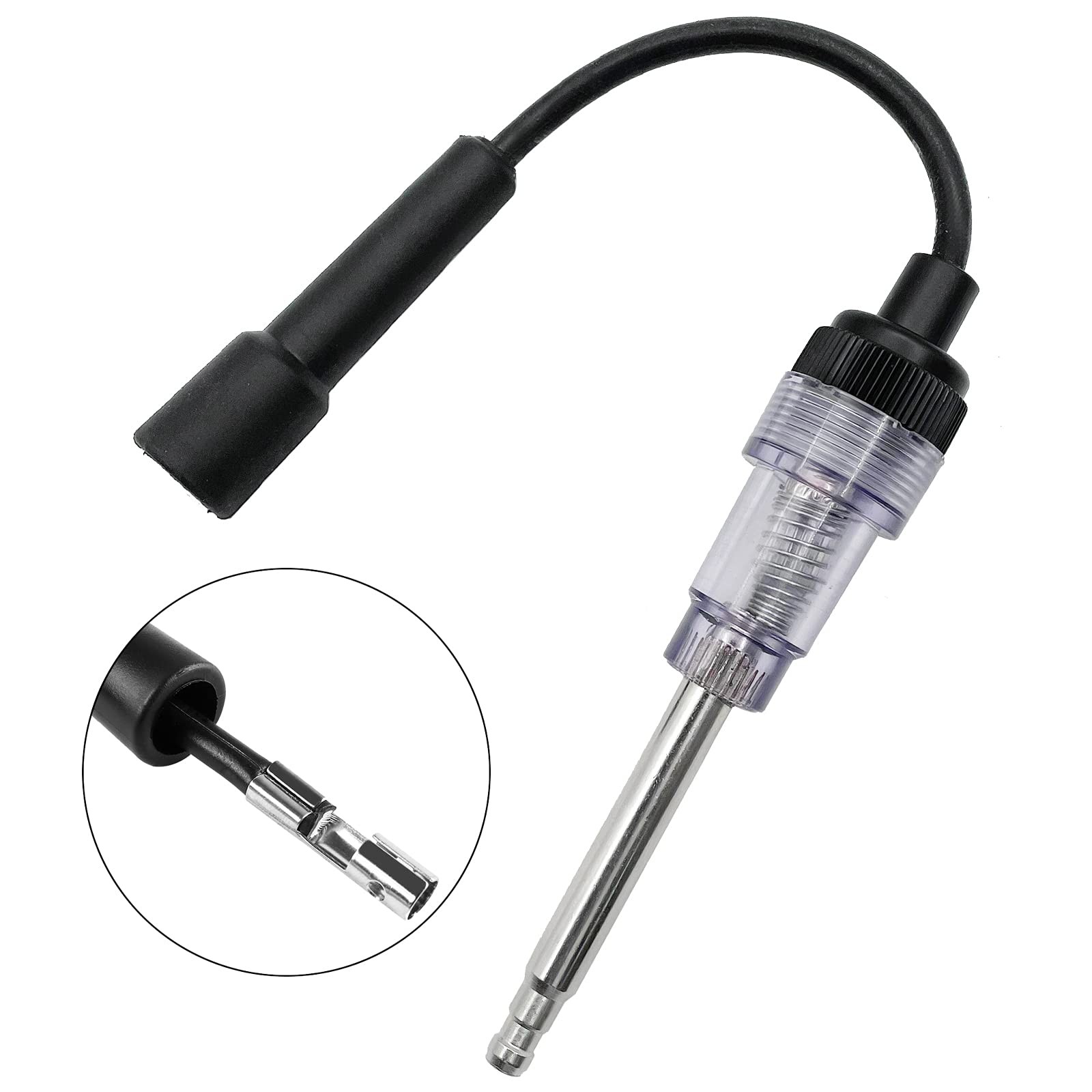 6 Pcs Car Spark Plug Tester - Engine Ignition 6pcs, black