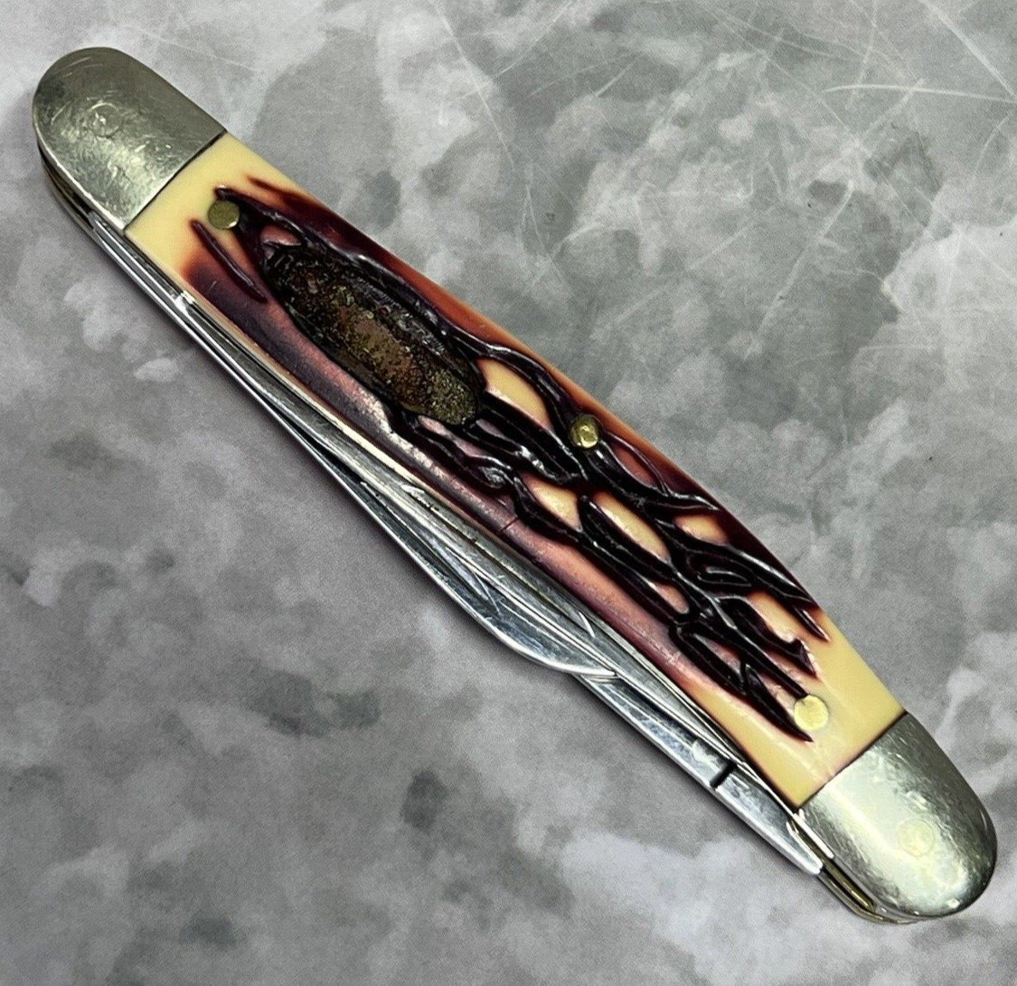 Winchester 2 Blade Pocket Tactical Camping Folding Army Knife #1714