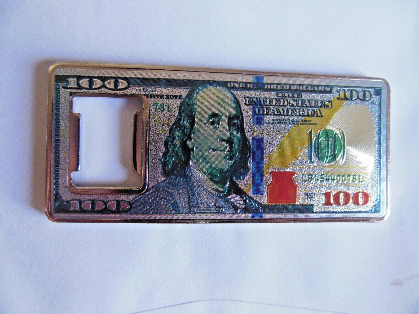 Bottle  Opener * {{  $ 100  BILL }} * Heavy  Duty  Steel *  Free  Shipping