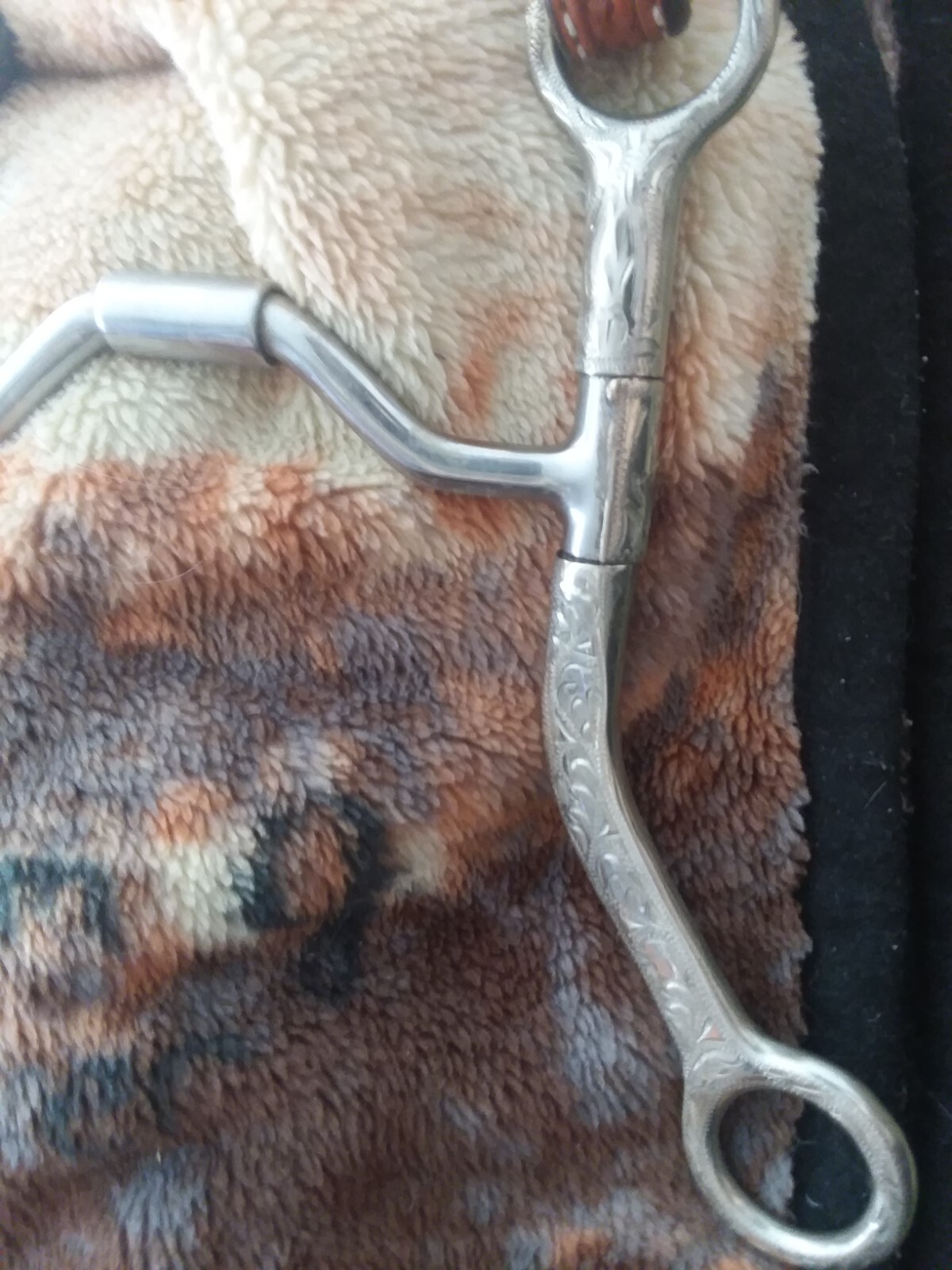 5" overlaid silver correction show bit, no maker mark