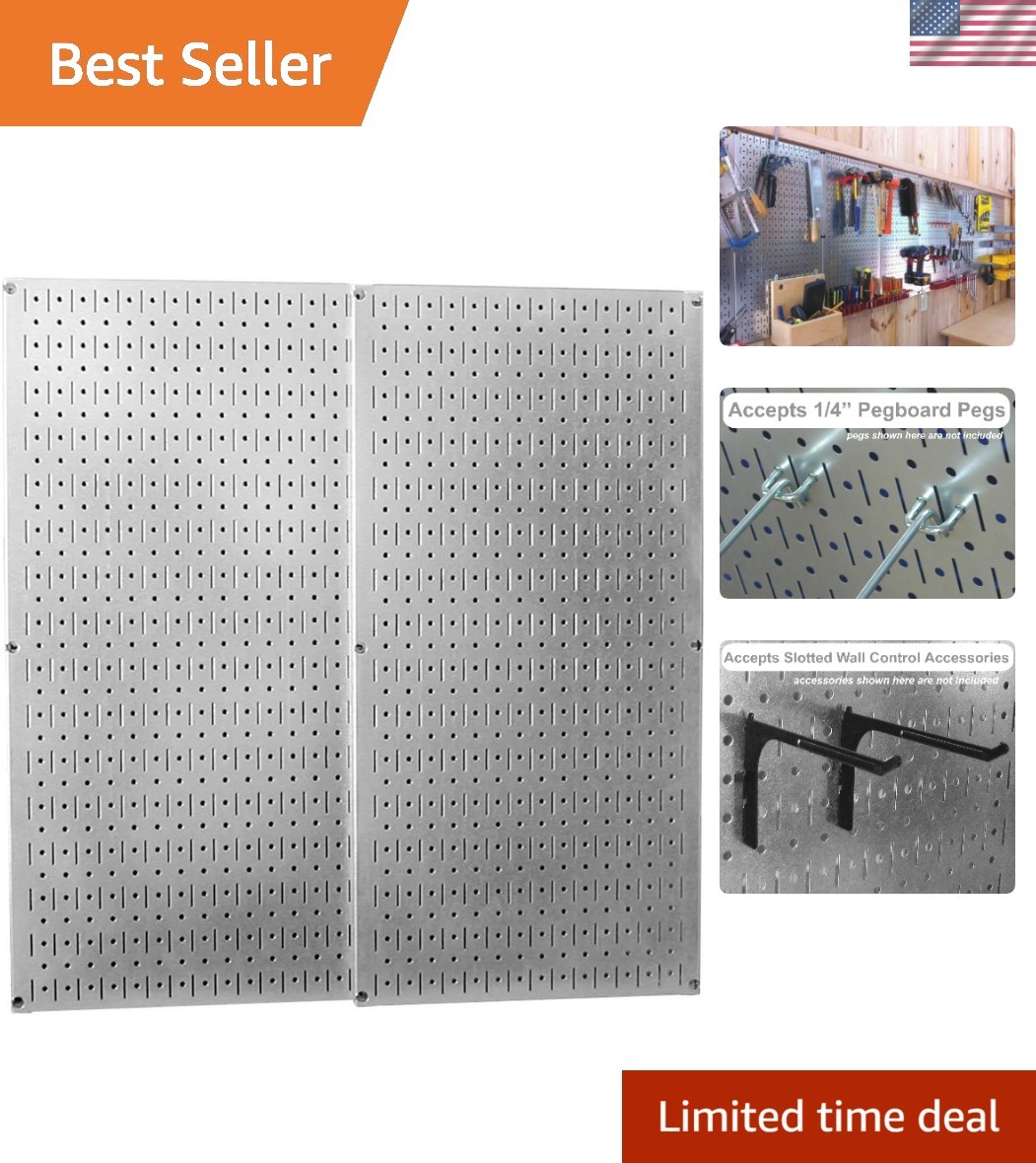 30-P-3232GV Galvanized Steel Pegboard Pack