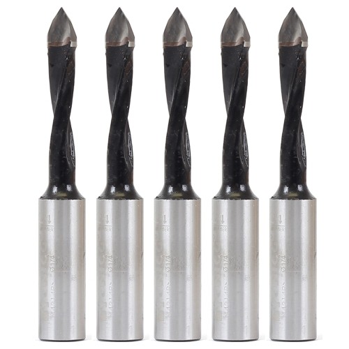 1/4" Right Hand Through Hole Boring Bit (5 Pk) - 10mm Shank - Yonico 44214R-5PK