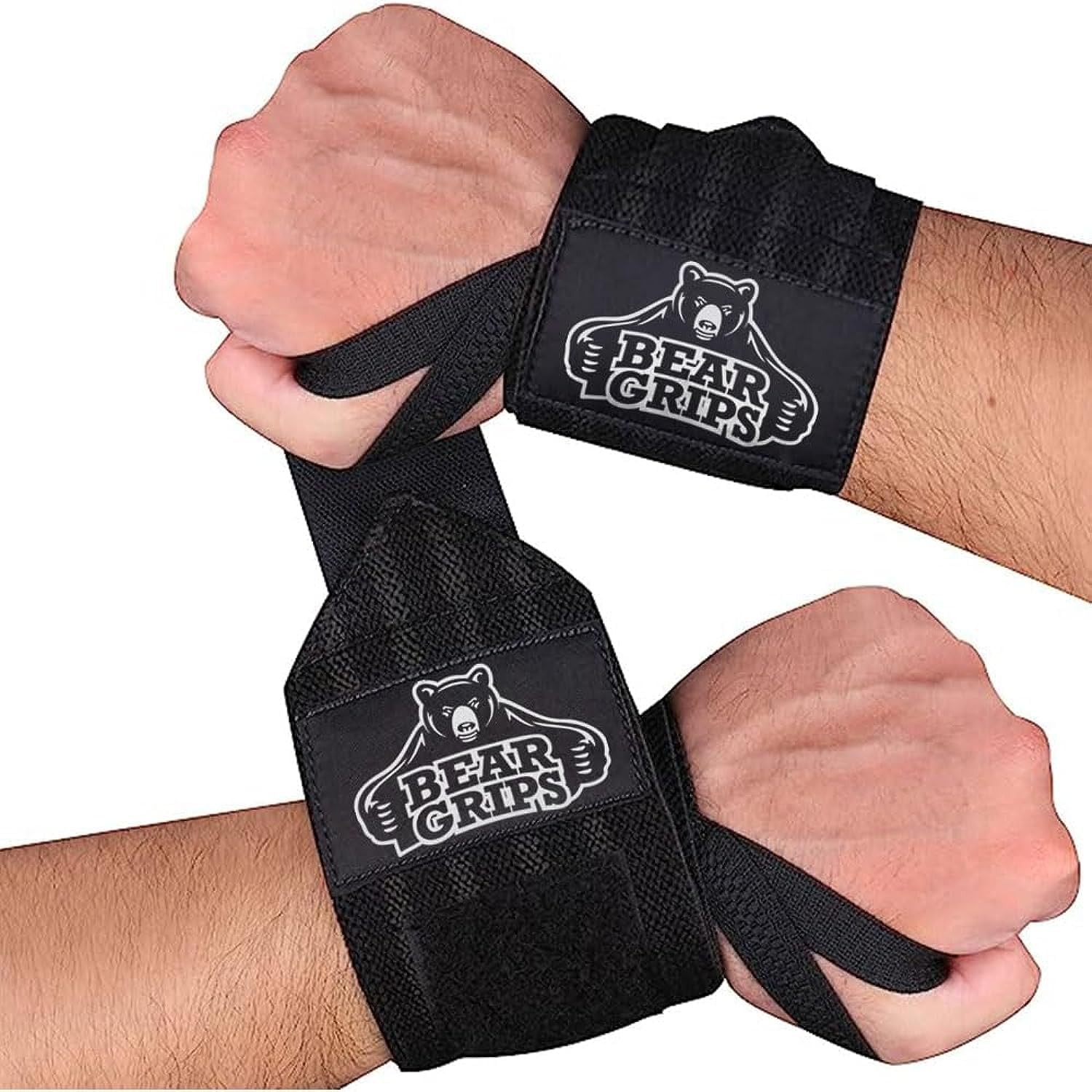 Extra Strength Gym Wrist Wraps for Weightlifting | 2 Compression Protectors |...
