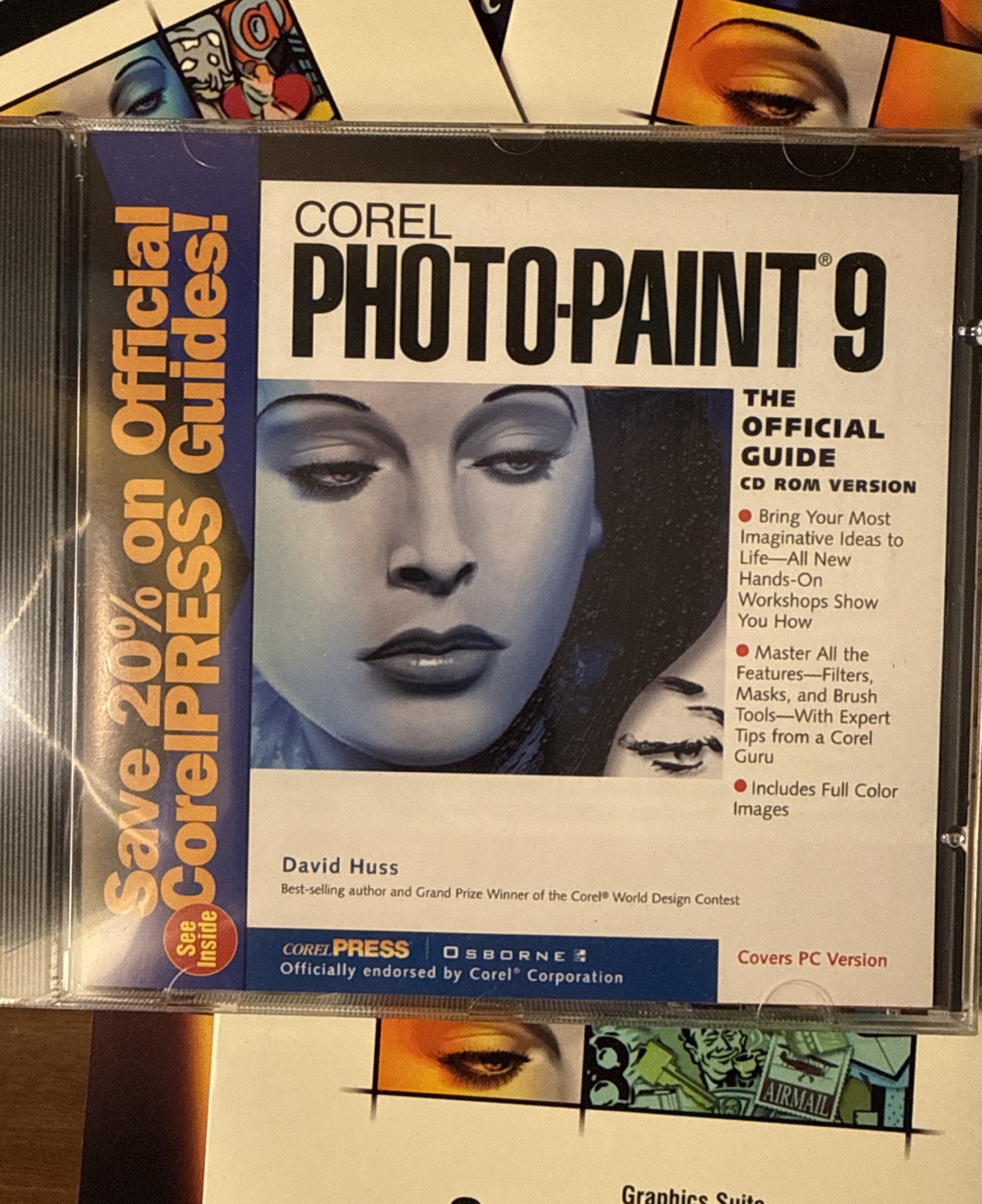 CorelDRAW 9 Graphics Suite Academic Edition COMPLETE 3 CD Box Photo-Paint 9