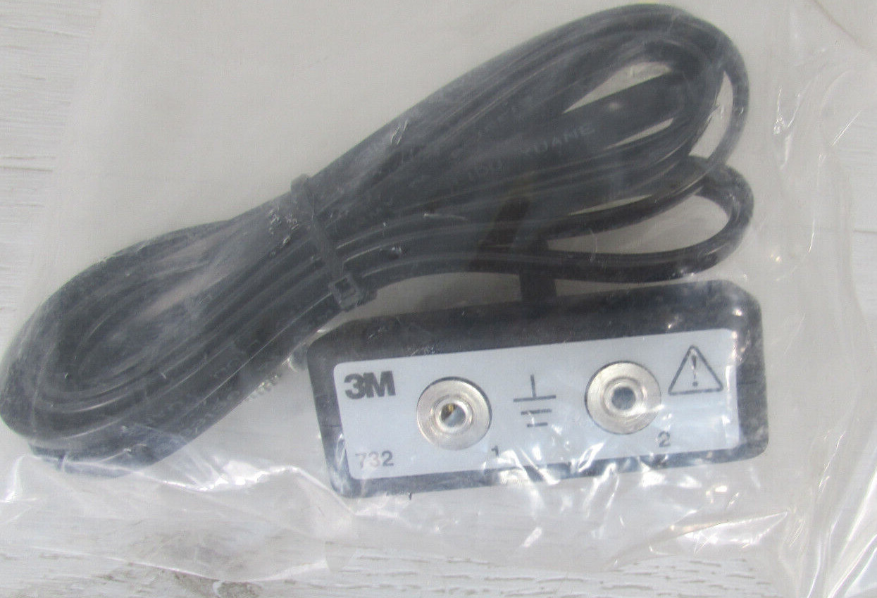 3M 732 Dual Remote ESD Wrist Strap Input Jack Kit for 724 Workstation Monitor