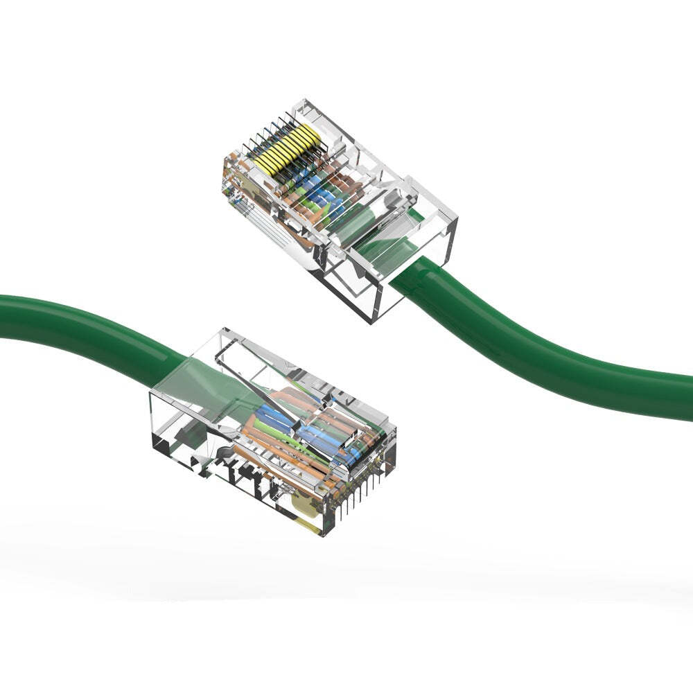 6Ft CAT5E UTP Ethernet Network Non Booted Cable Green