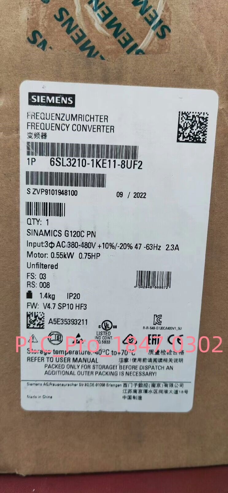 1PCS Brand New Siemens 6SL3210-1KE11-8UF2 6SL3 210-1KE11-8UF2  Fast delivery