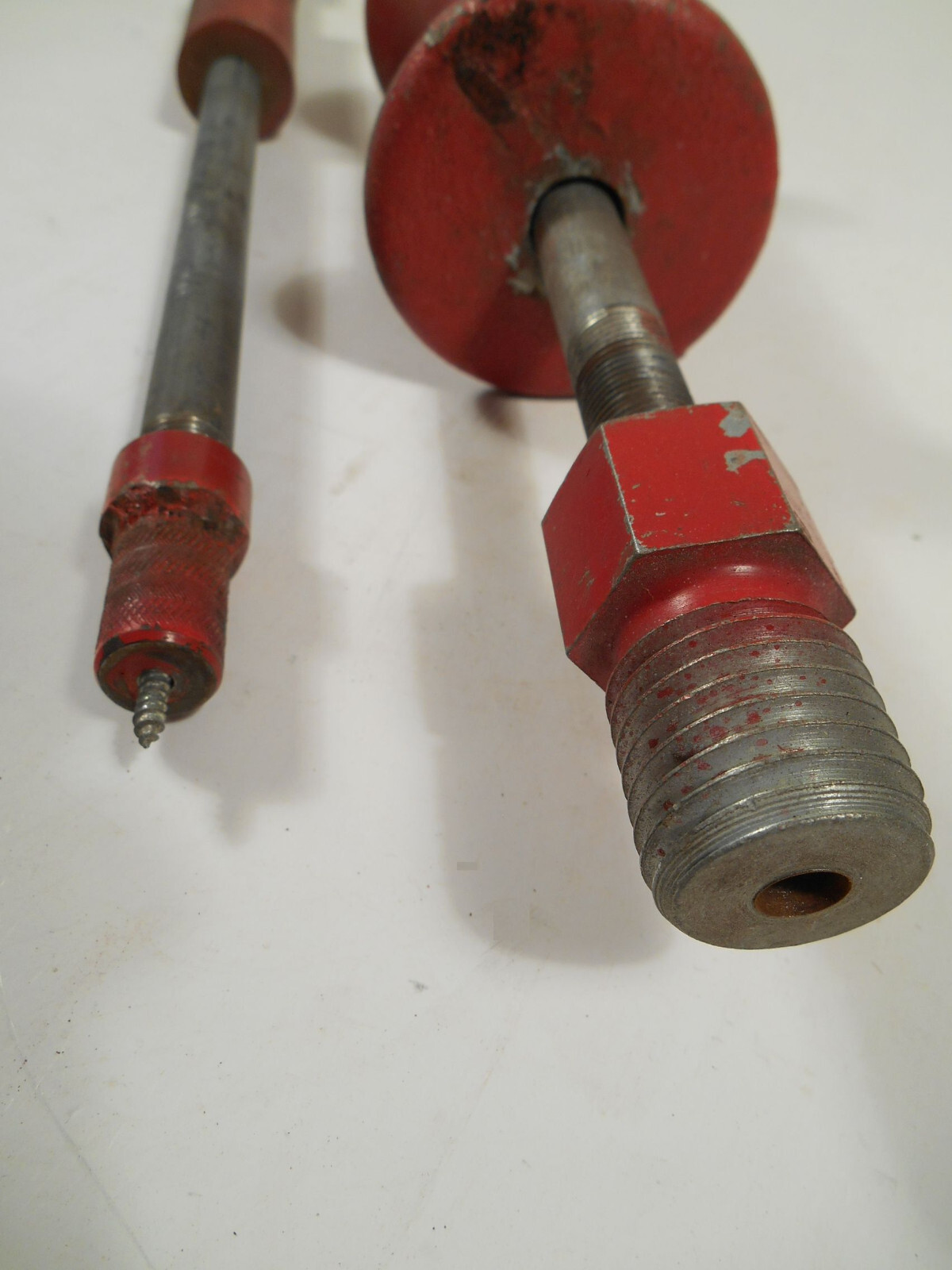Vintage Pair Auto Body Dent Pullers Slide Hammers Puller Hammer