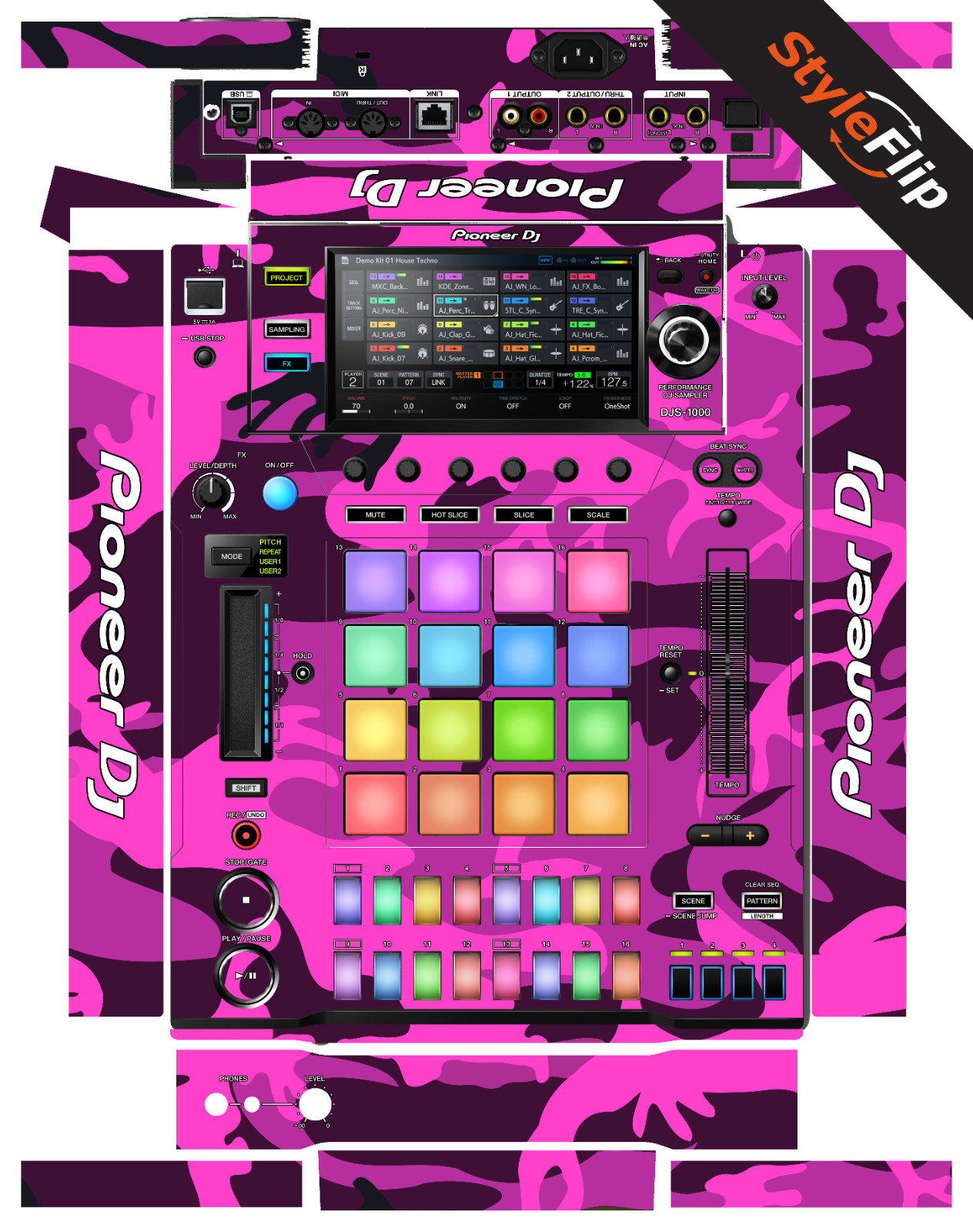 Pioneer DJS-1000 Skin | Pink Camo | Protective Decal | StyleFlip Skins