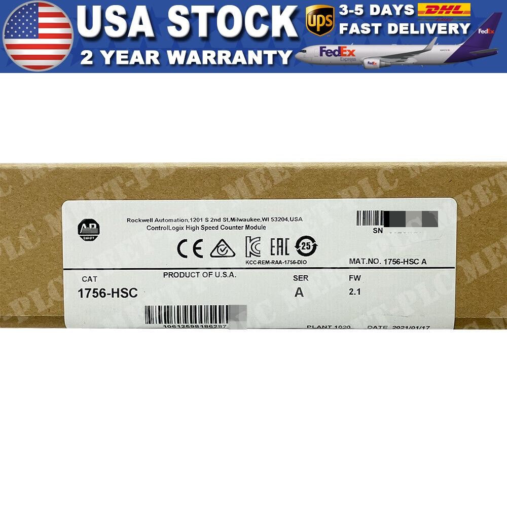 New Factory Sealed AB 1756-HSC /A ControlLogix High Speed Counter Module 1756HSC