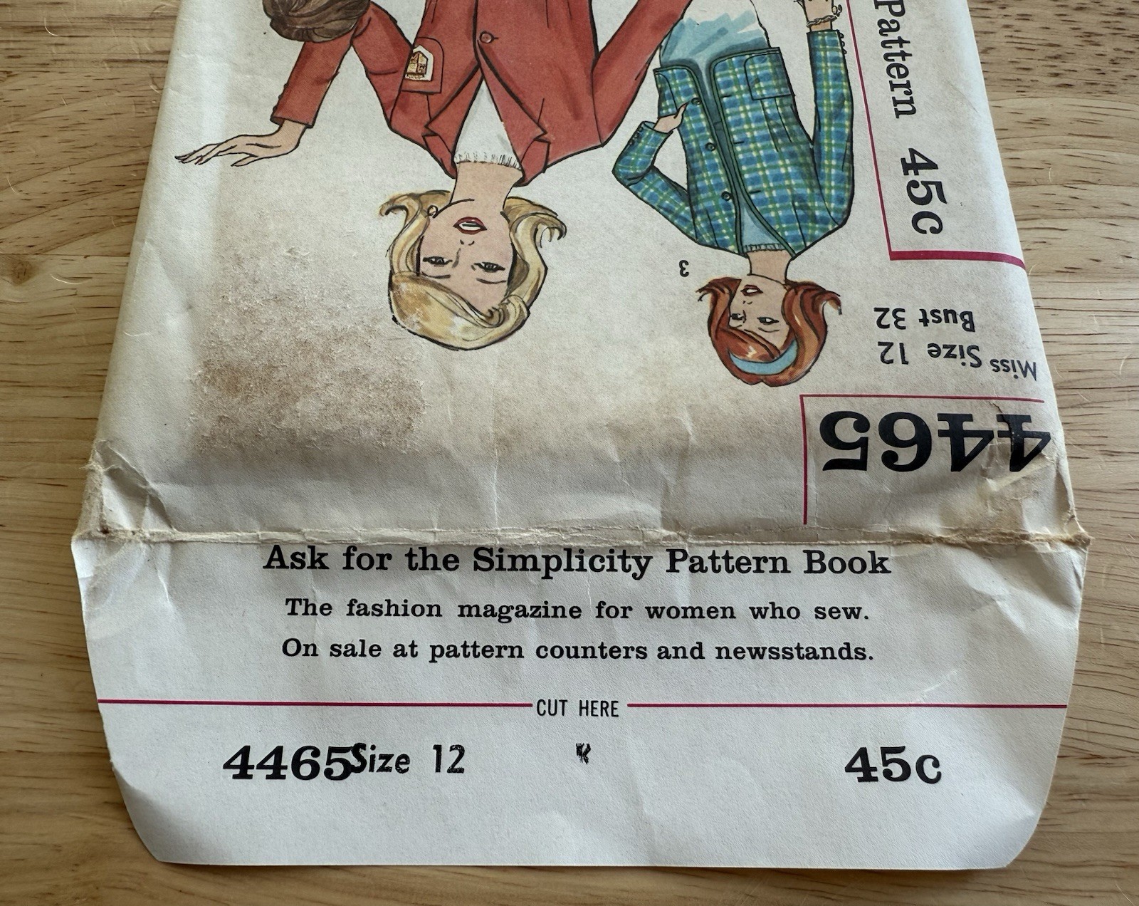 Simplicity Pattern 4465 Misses’ Blazer Jackets Size 12 Bust 32 Uncut FF