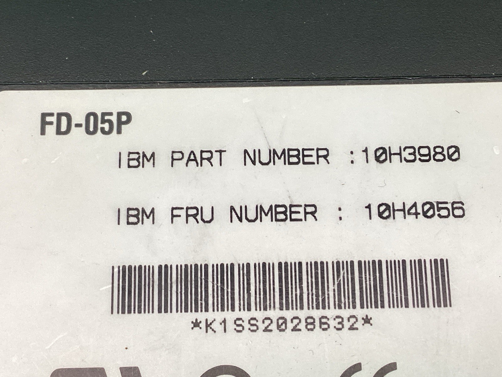IBM External ThinkPad 3.5” Floppy Disk Drive FD-05P - 10H3980 + Cable UNTESTED