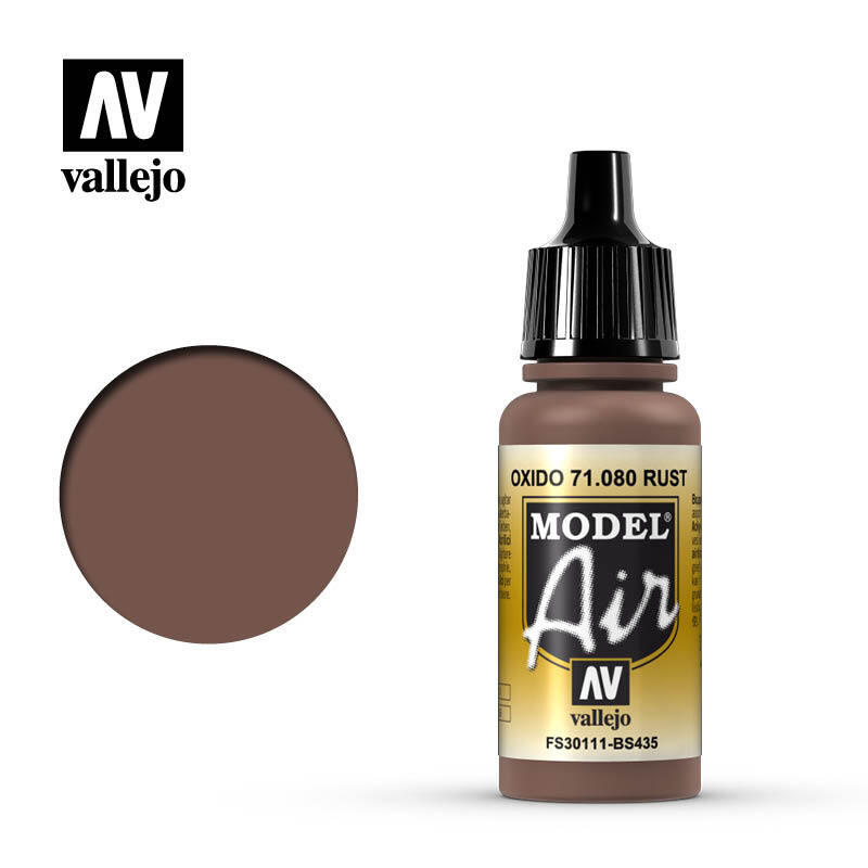 Vallejo Model Air 71080 Rust Acrylic Paint