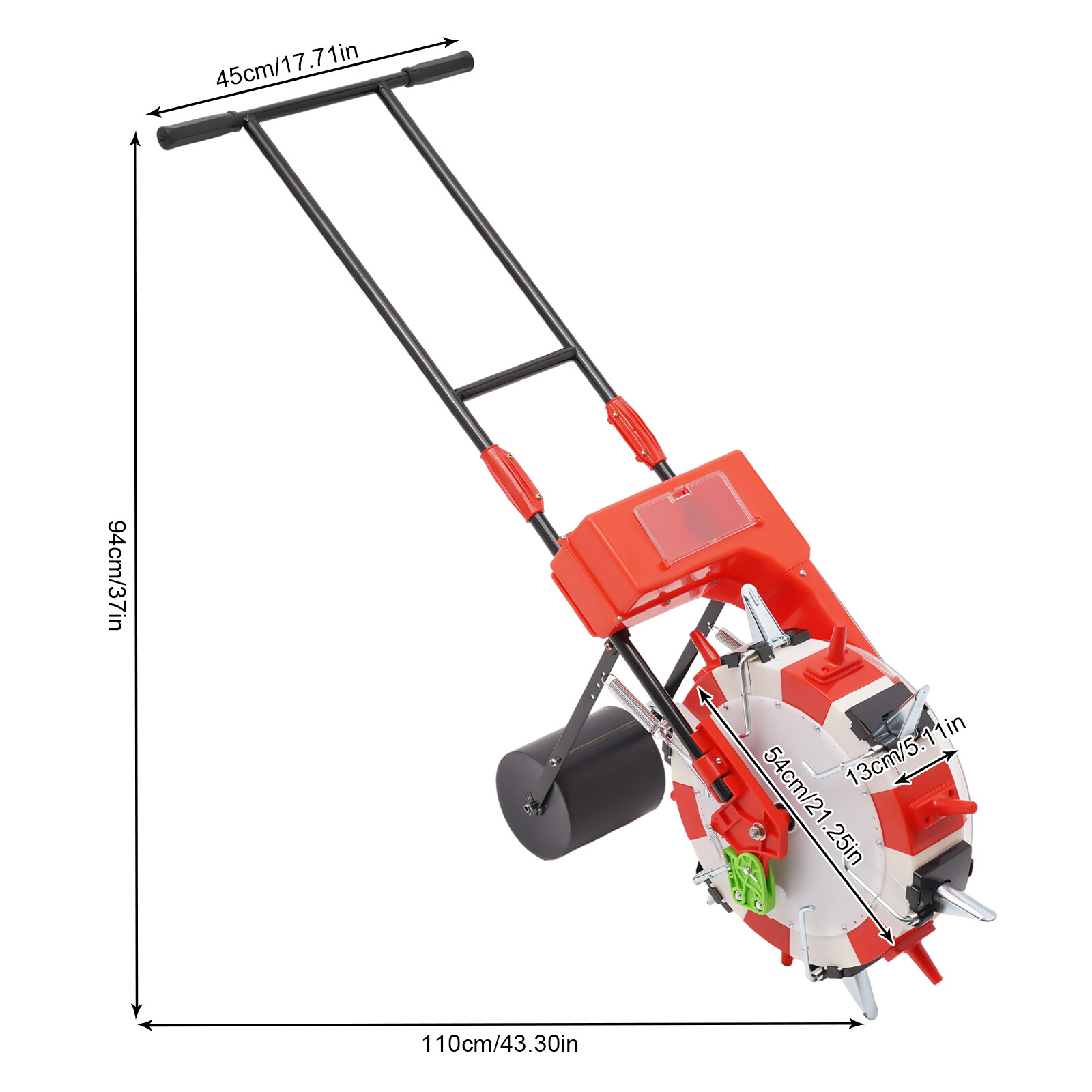 Hand-Push Roller Seeder Precision Manual Seeder Garden Seed Planter Spreader