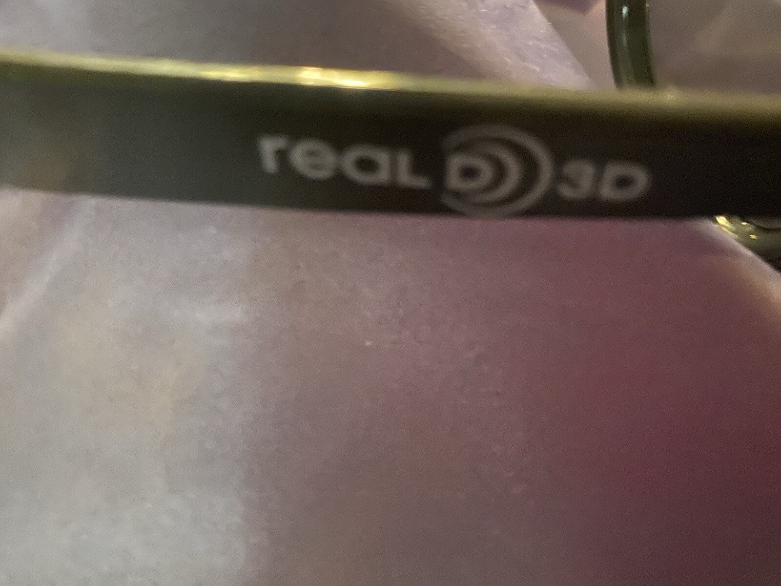 REAL D 3D Glasses black frames new not worn no package
