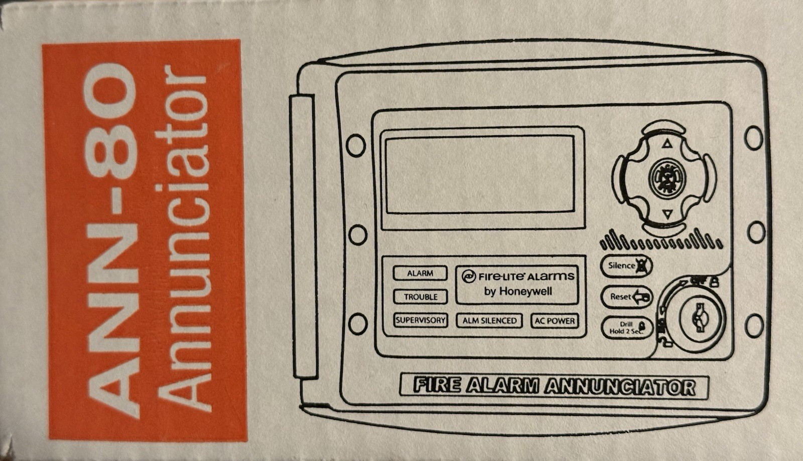 Fire-Lite ANN-80  Annunciator (New)