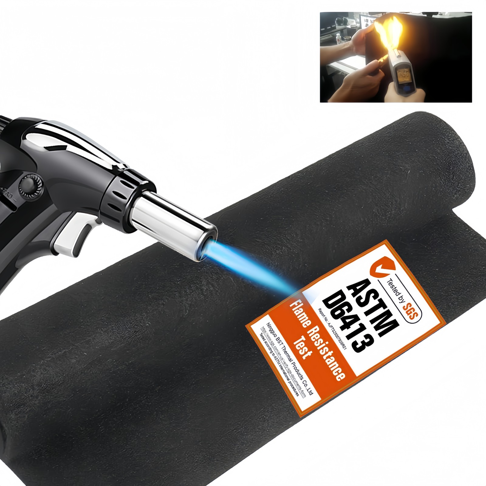 Pre-oxygenated Carbon Fiber Welding Protective Blanket Shield Heat Fire Auto