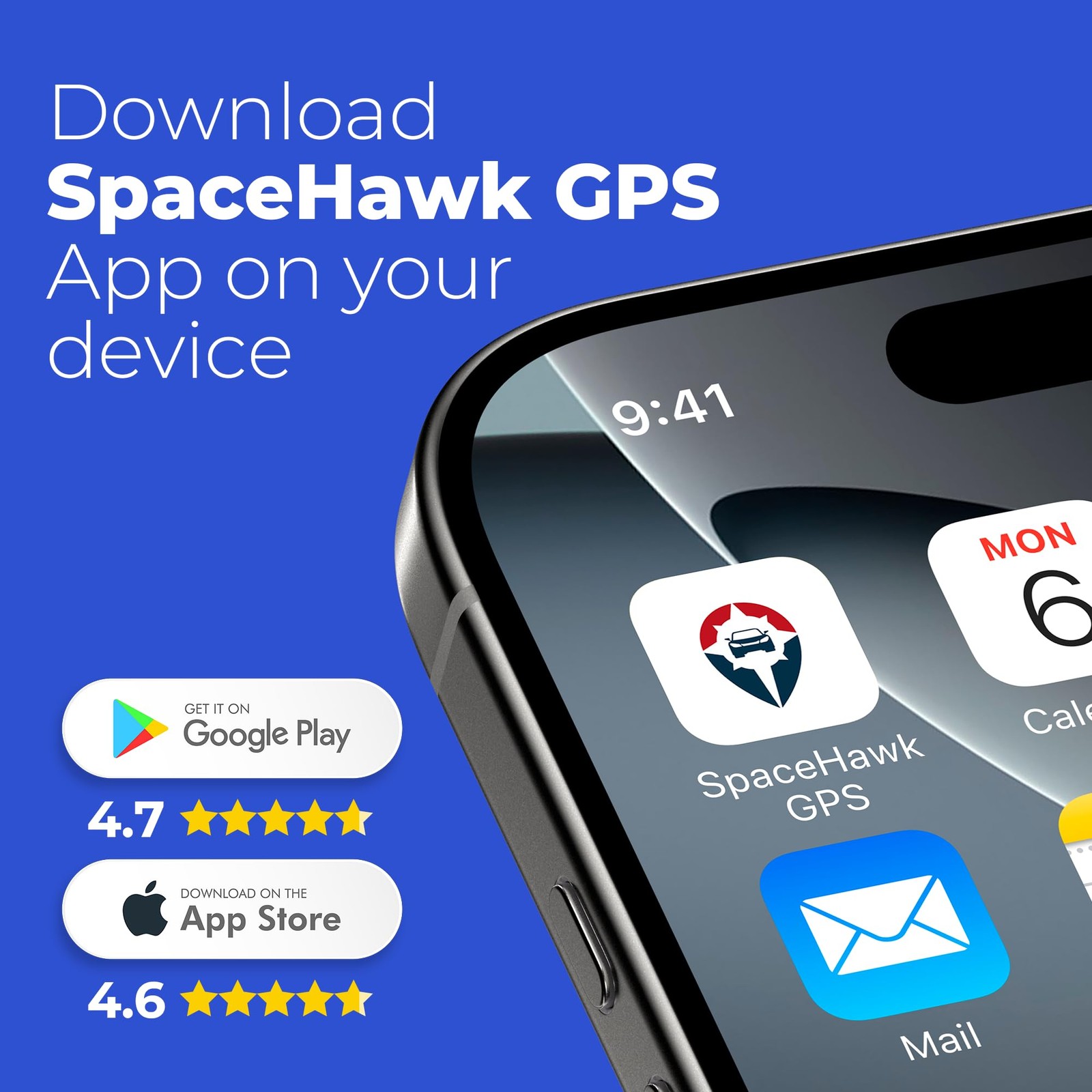 SpaceHawk GPS Tracker - Real-Time Mini GPS System. Hidden GPS Tracking Device...