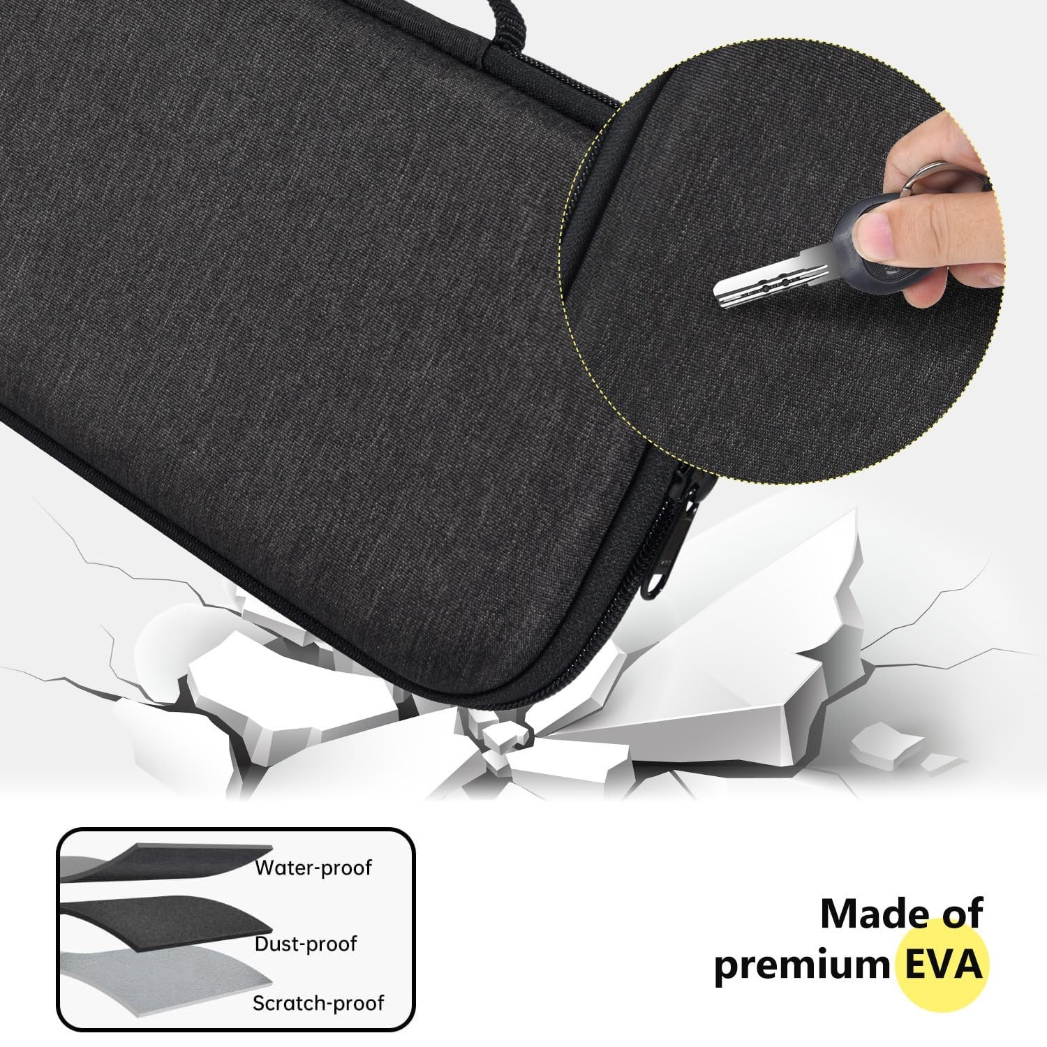 Hard Keyboard Carrying Case for Logitech Pebble Keys 2 K380s & Logitech K380 ...