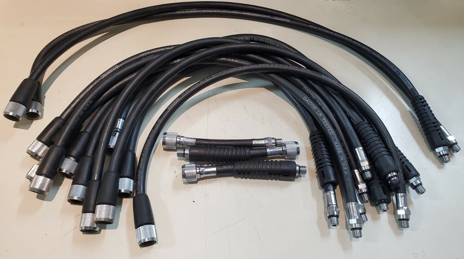 Dacor Low Pressure Scuba Diving Regulator Hoses with in-Line Adjustment Tool