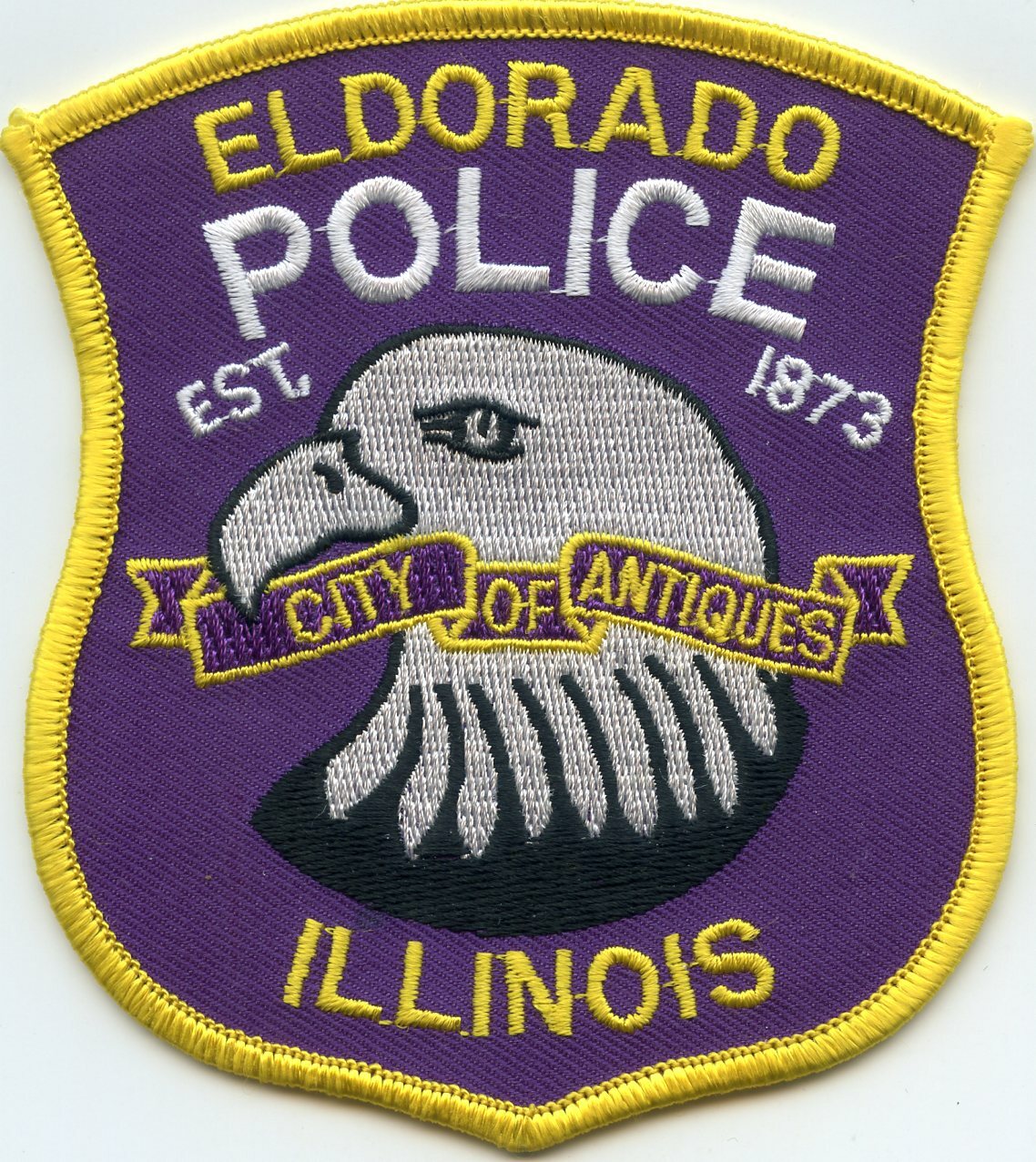 ELDORADO ILLINOIS IL City of Antiques POLICE PATCH