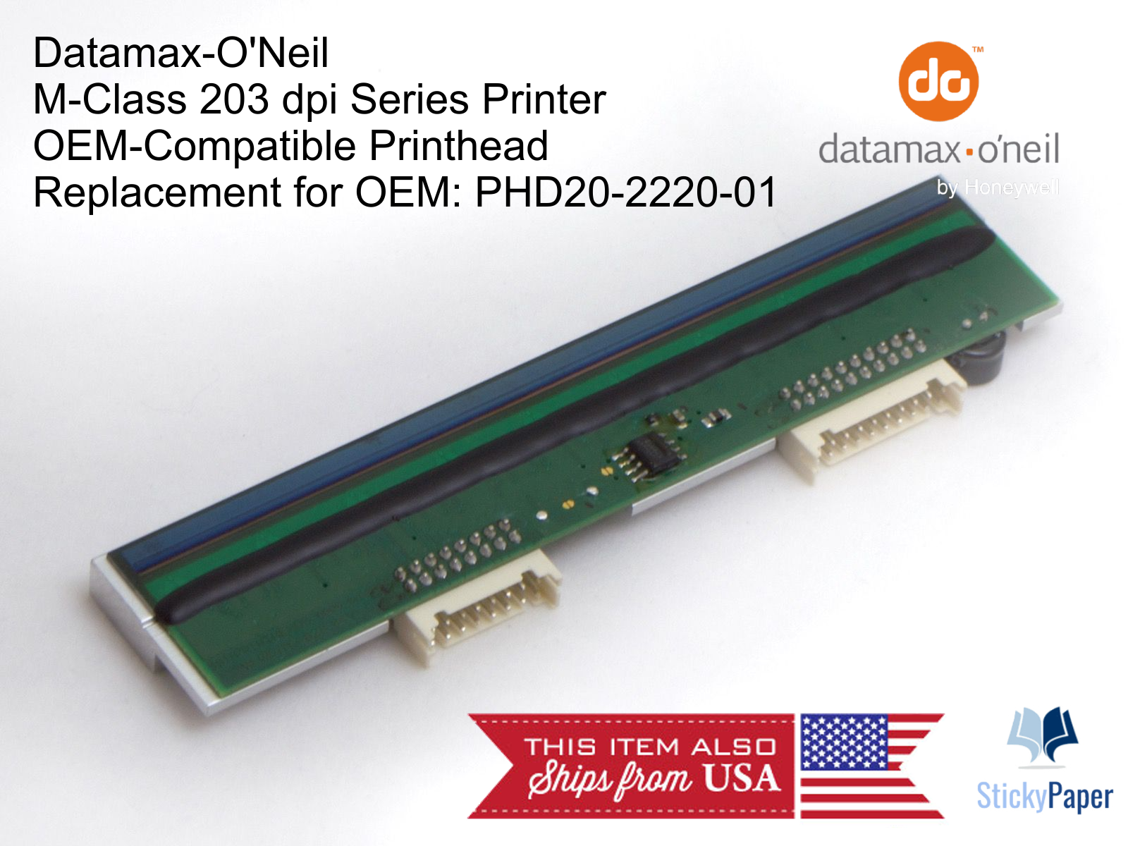 Datamax M-Class (PHD20-2220-01) Compatible Printhead 203 dpi. USA Stocked!