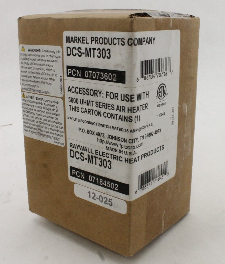 Raywall Electric DCS-MT303 Disconnect Switch