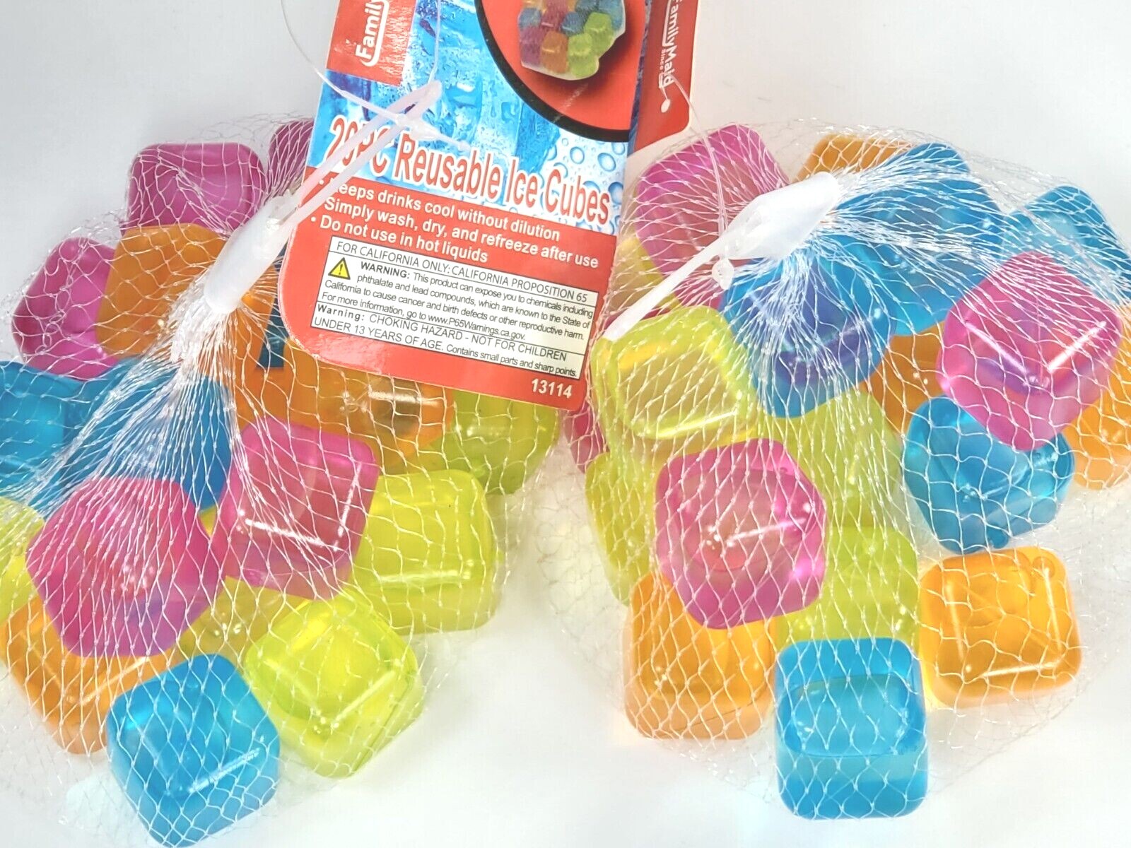 40 Pieces - FamilyMaid Reusable Ice Cubes Premium 1" Ice Cubes