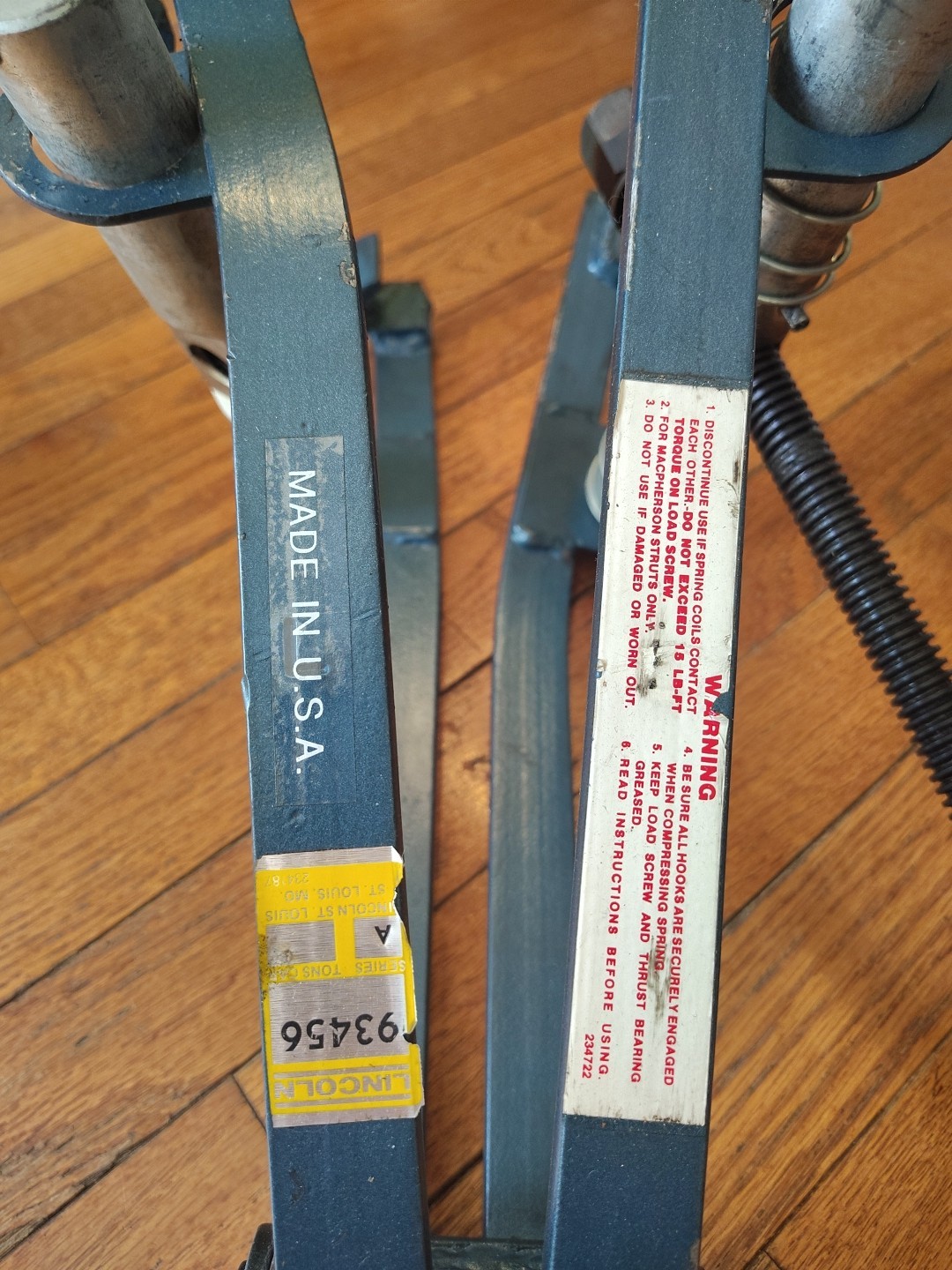 Lincoln ATD MacPherson Strut Strut Spring Compressor