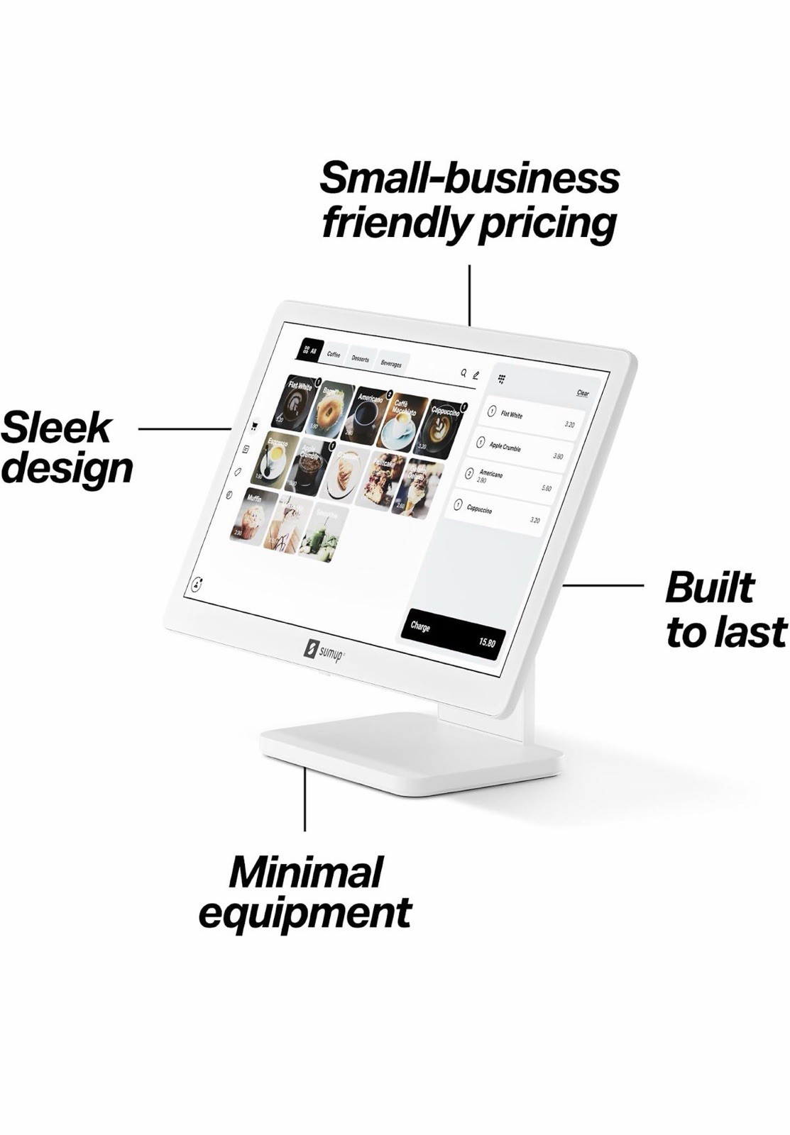 SumUp POS Lite – Compact 13" Touchscreen Point of Sale System