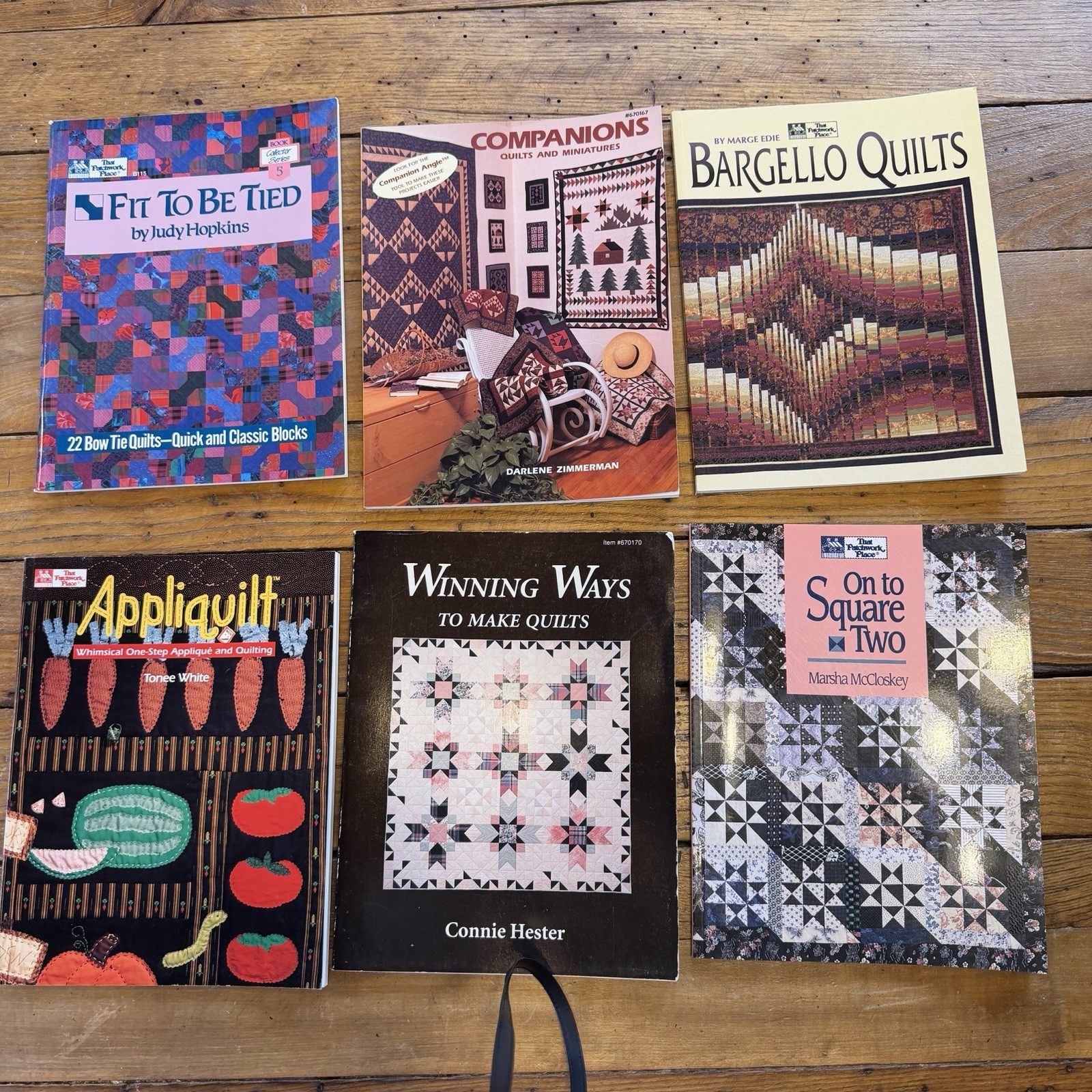 Lot 6 Quilting Books Bargello Applique Patchwork Patterns Judy Hopkins McCloskey
