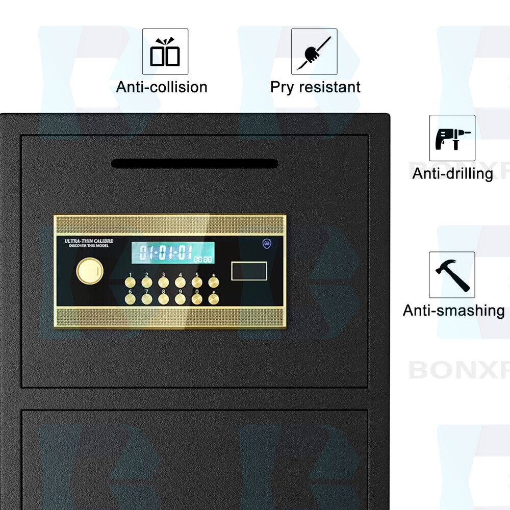 Large Double-door Coin-operated Safe,Digital Security Safe with Fireproof