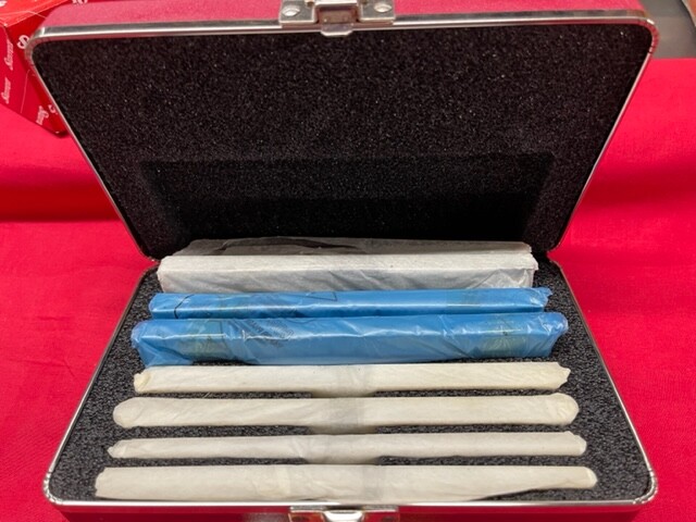 Starrett S384-2Z Steel Parallel Set G,H,R,M in Case  In Stock