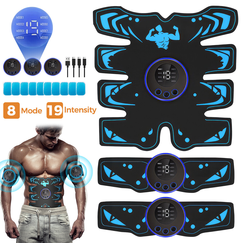 Portable Abs Stimulator Tactical Abdomen Arm Leg Belly Toning Exercise Belt USA
