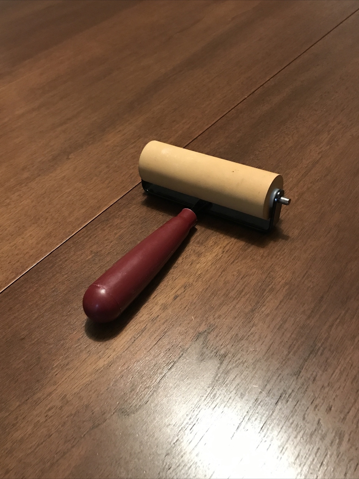 Vintage Speedball Roller Statesville NC Red Handle
