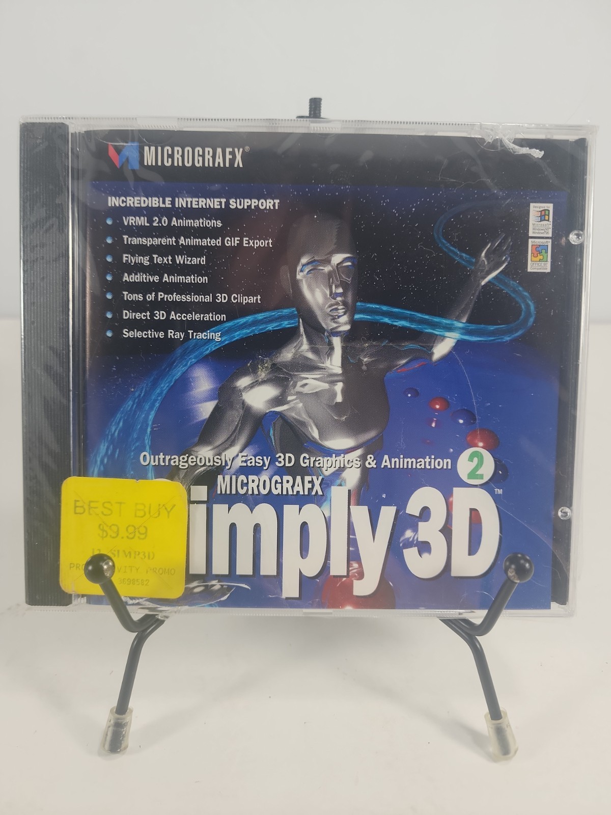 Micrografx Simply 3D 2 (Vintage Computer Software) Factory Sealed - Disc Only